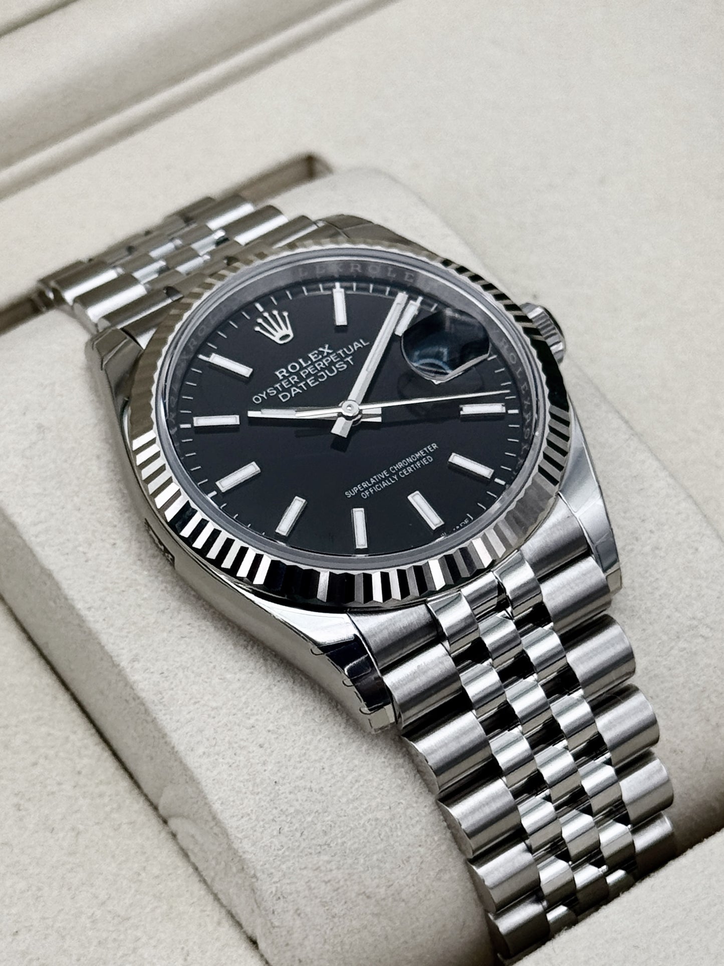 NEW 2026 Rolex Datejust 36mm 126234 Stainless Steel Jubilee Black Dial (STICKERED)