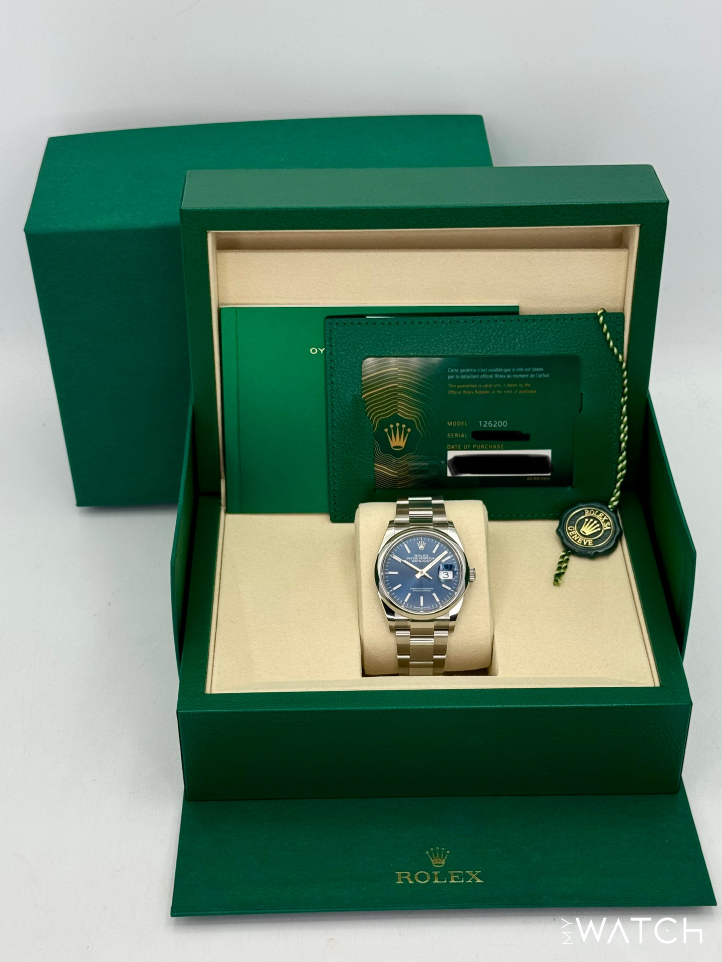 NEW 2025 Rolex Datejust 36mm 126200 Stainless Steel Oyster Blue Dial