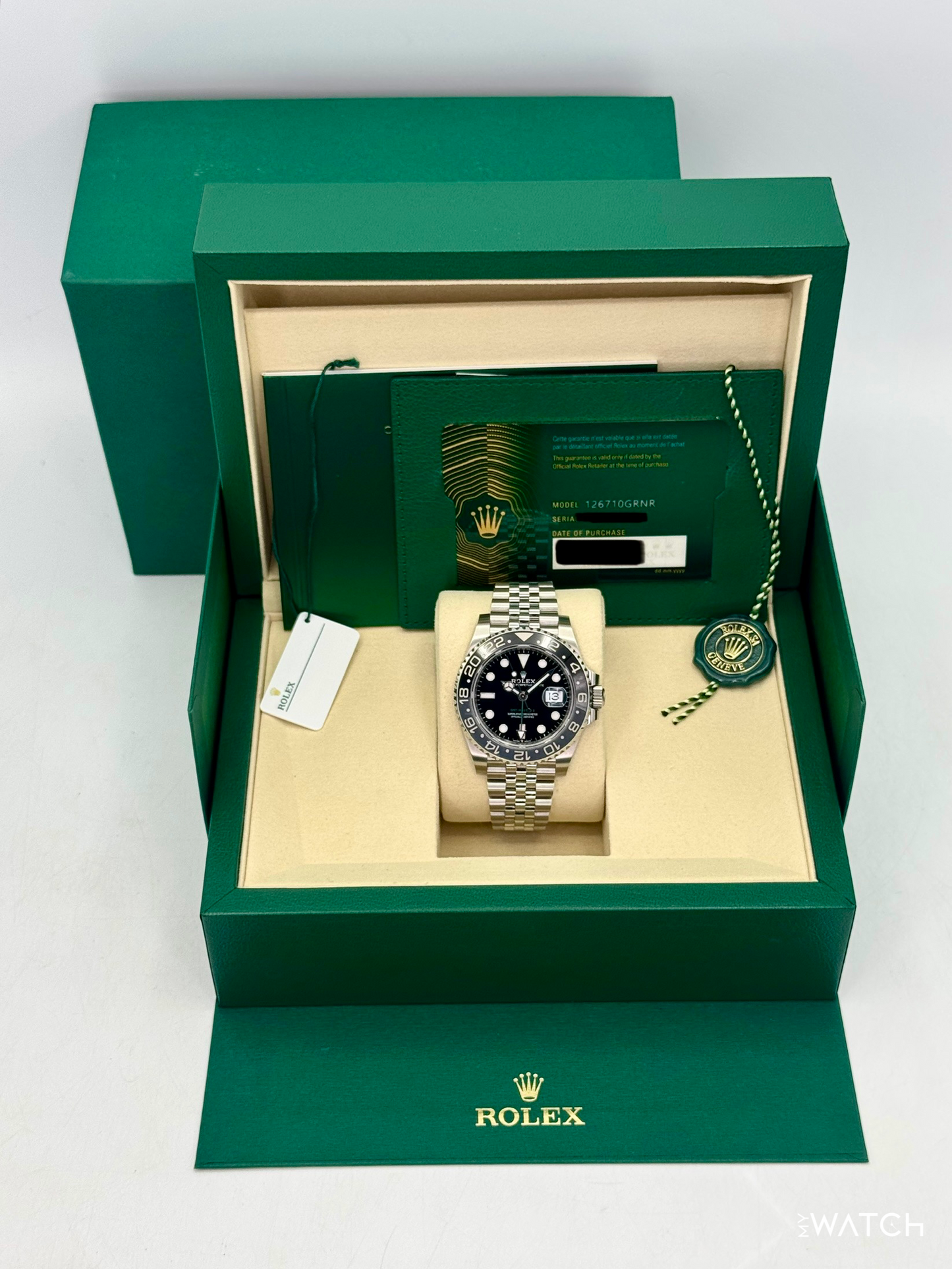 2026 Rolex GMT-Master II "Bruce Wayne" 40mm 126710GRNR Jubilee - MyWatchLLC