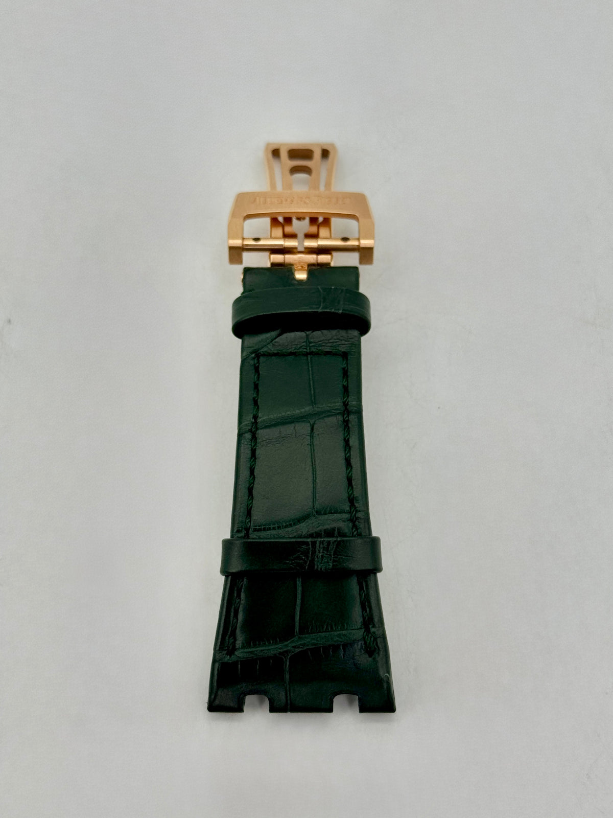Audemars Piguet Royal Oak 41mm Green Alligator Leather Strap with Deployant Clasp