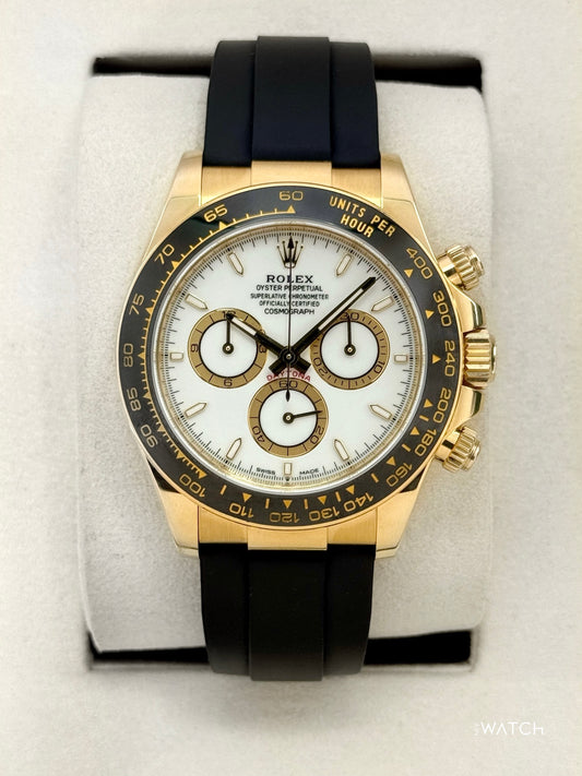 2025 Rolex Daytona 40mm 126518LN Yellow Gold White Dial