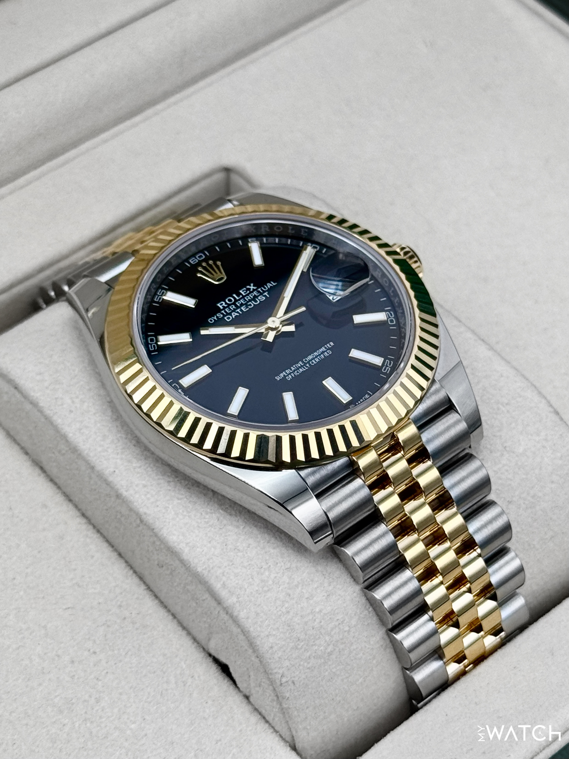 2025 Rolex Datejust 41mm 126333 Two-Tone Jubilee Black Dial - MyWatchLLC