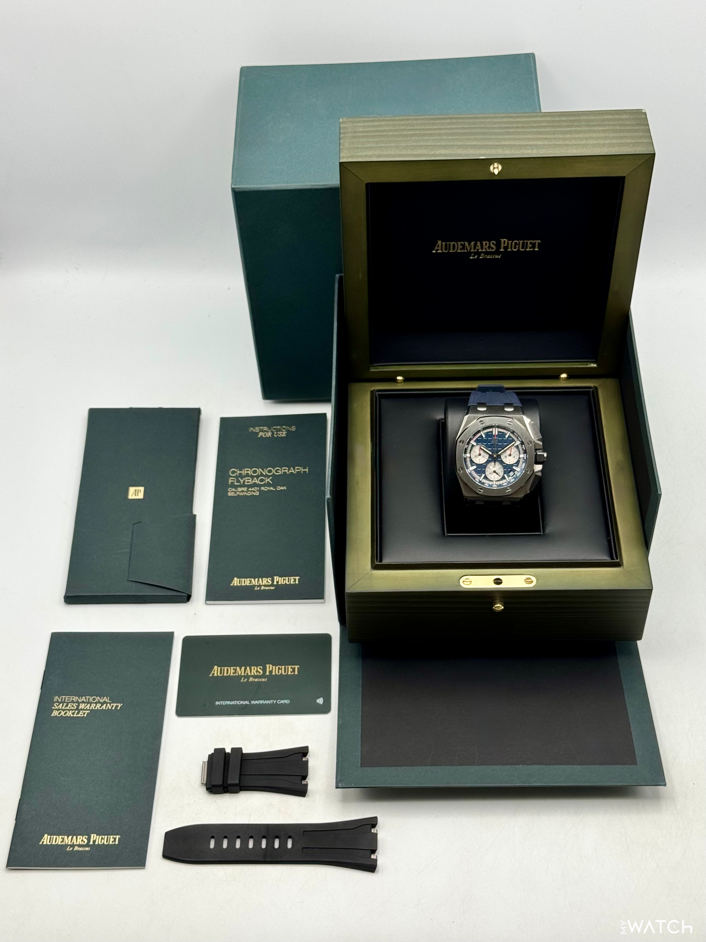 2022 Audemars Piguet Royal Oak Offshore 43mm 26420TI Titanium Blue Dial