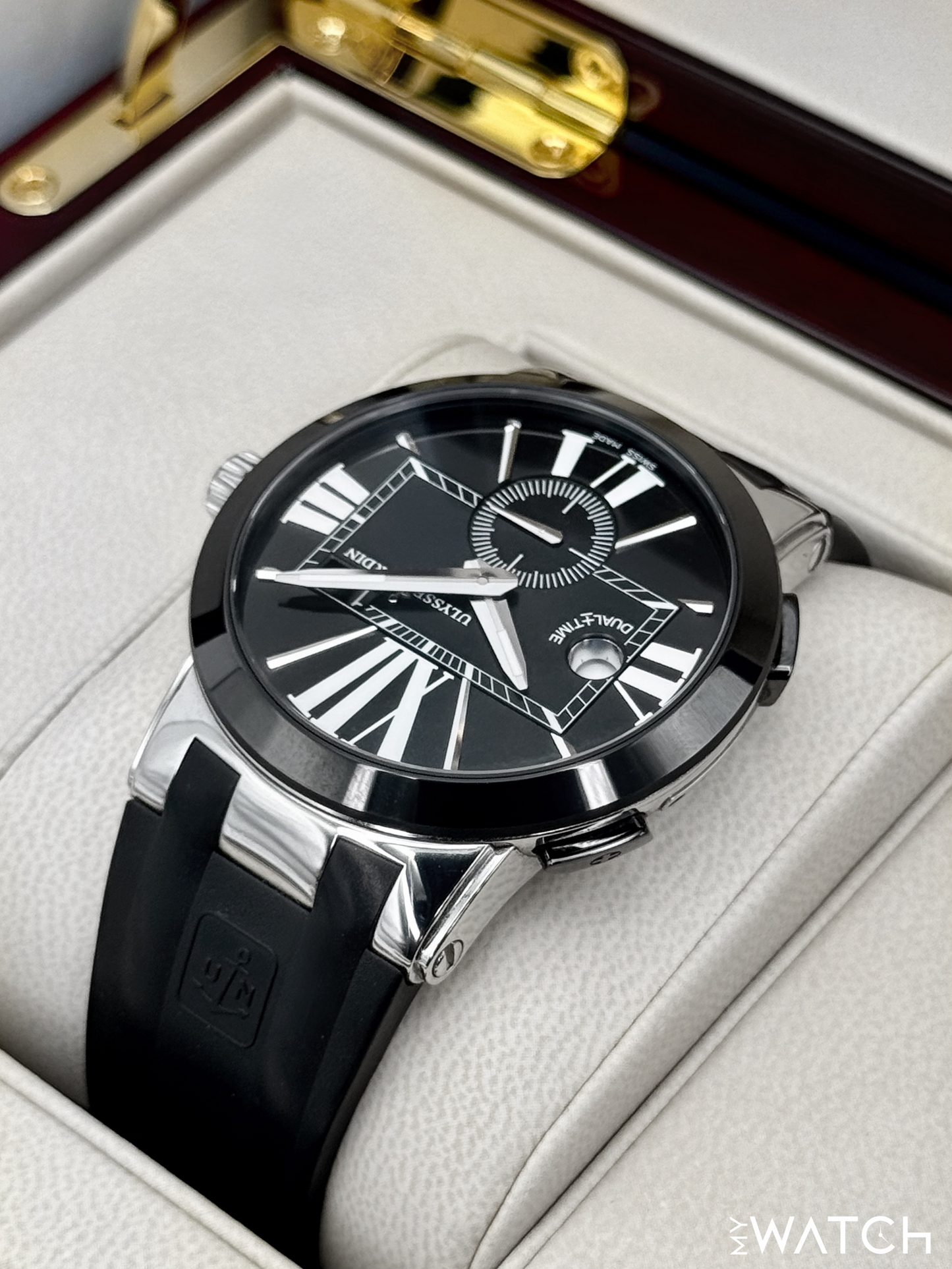2012 Ulysse Nardin Executive Dual Time 43mm 243-00 Stainless Steel Black Dial