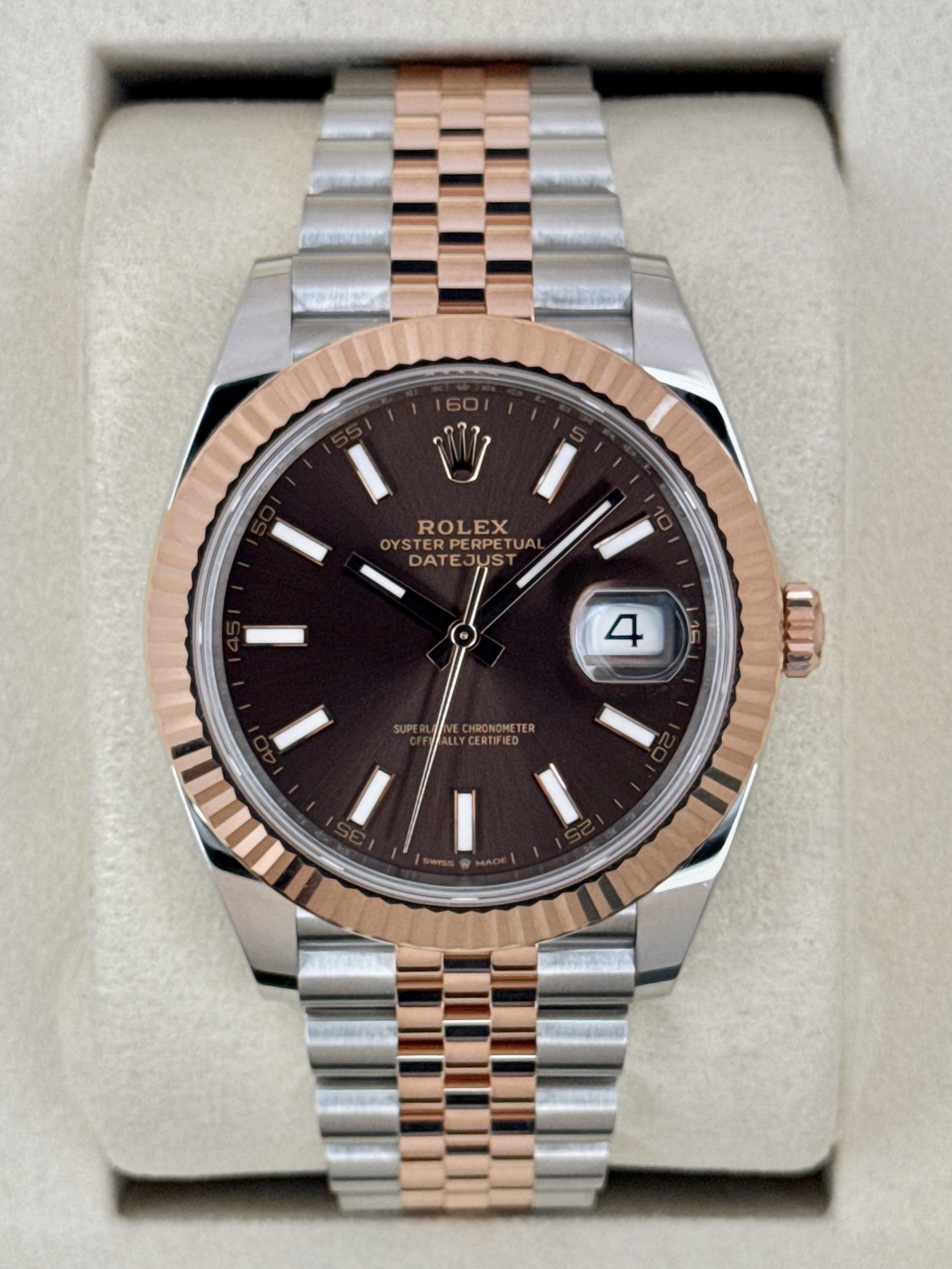 2025 Rolex Datejust 41mm 126331 Two-Tone Jubilee Chocolate Dial