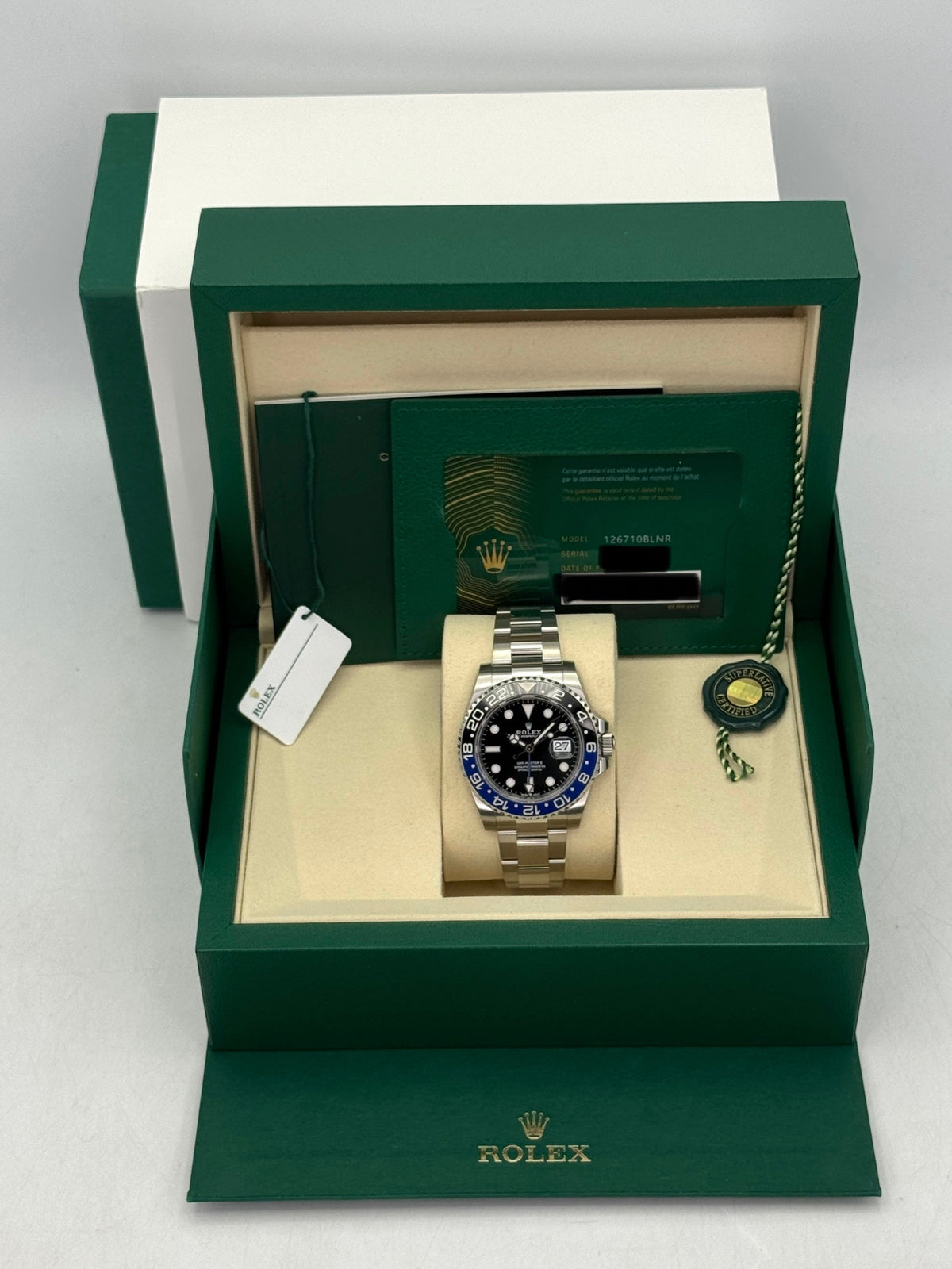 NEW 2026 Rolex GMT-Master II Batman 40mm 126710BLNR Oyster (STICKERED)