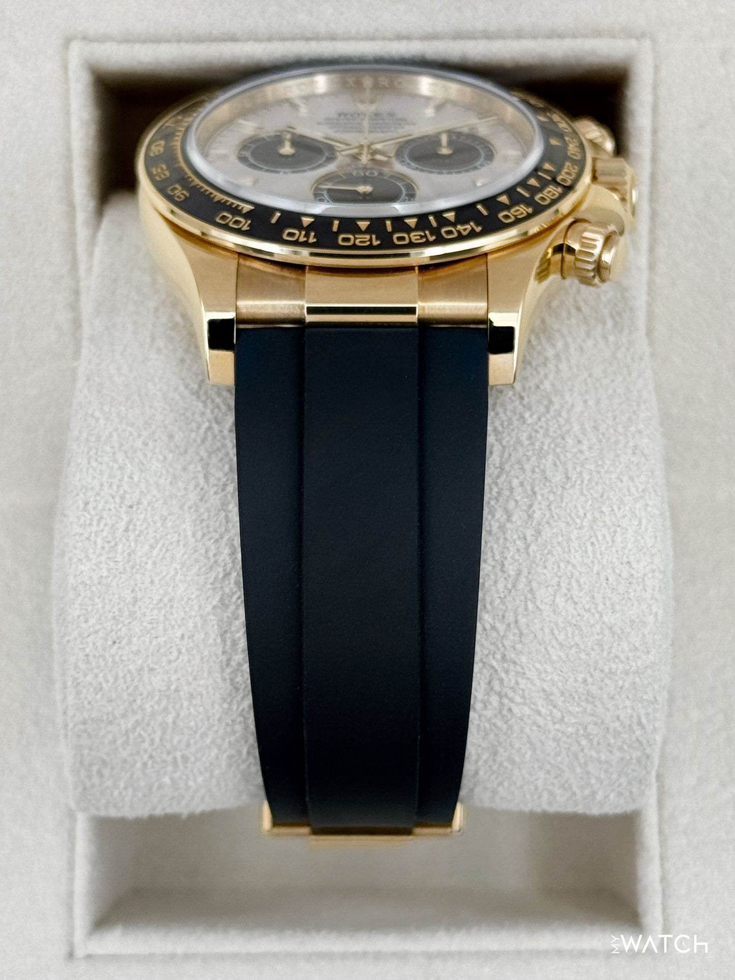 2025 Rolex Daytona 40mm 126518LN Yellow Gold Oysterflex Meteorite Dial - MyWatchLLC