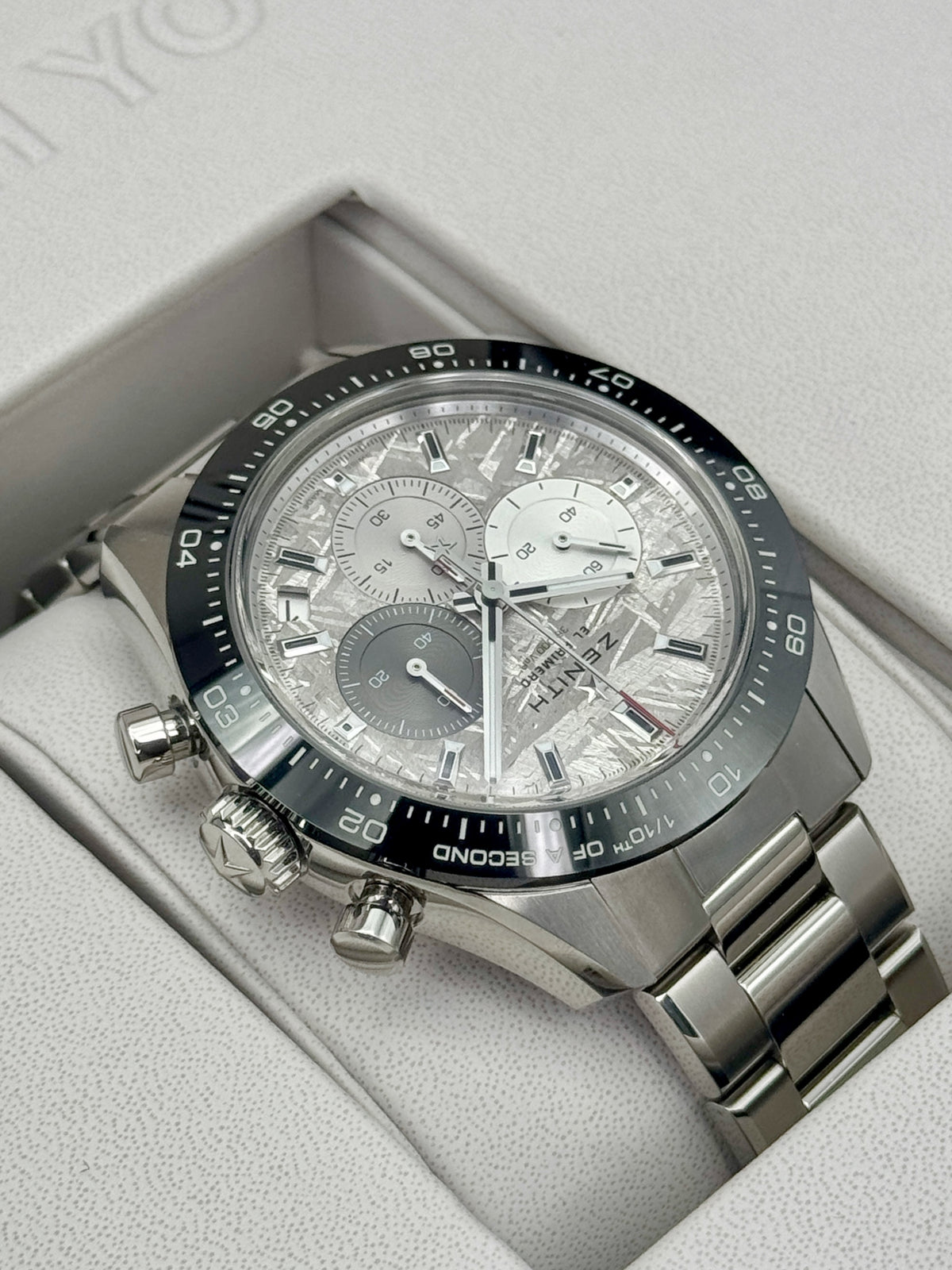 2025 Zenith Chronomaster Sport 41mm 03.3120.3600/76.M3100 Stainless Steel Meteorite Dial