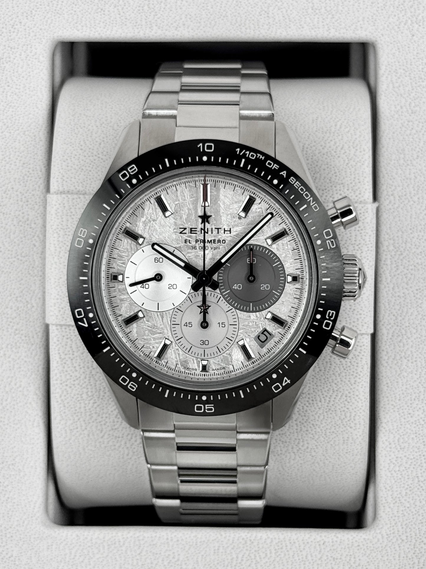 2026 Zenith Sport 41mm 03.3120.3600/76.M3100 Stainless Steel Meteorite Dial