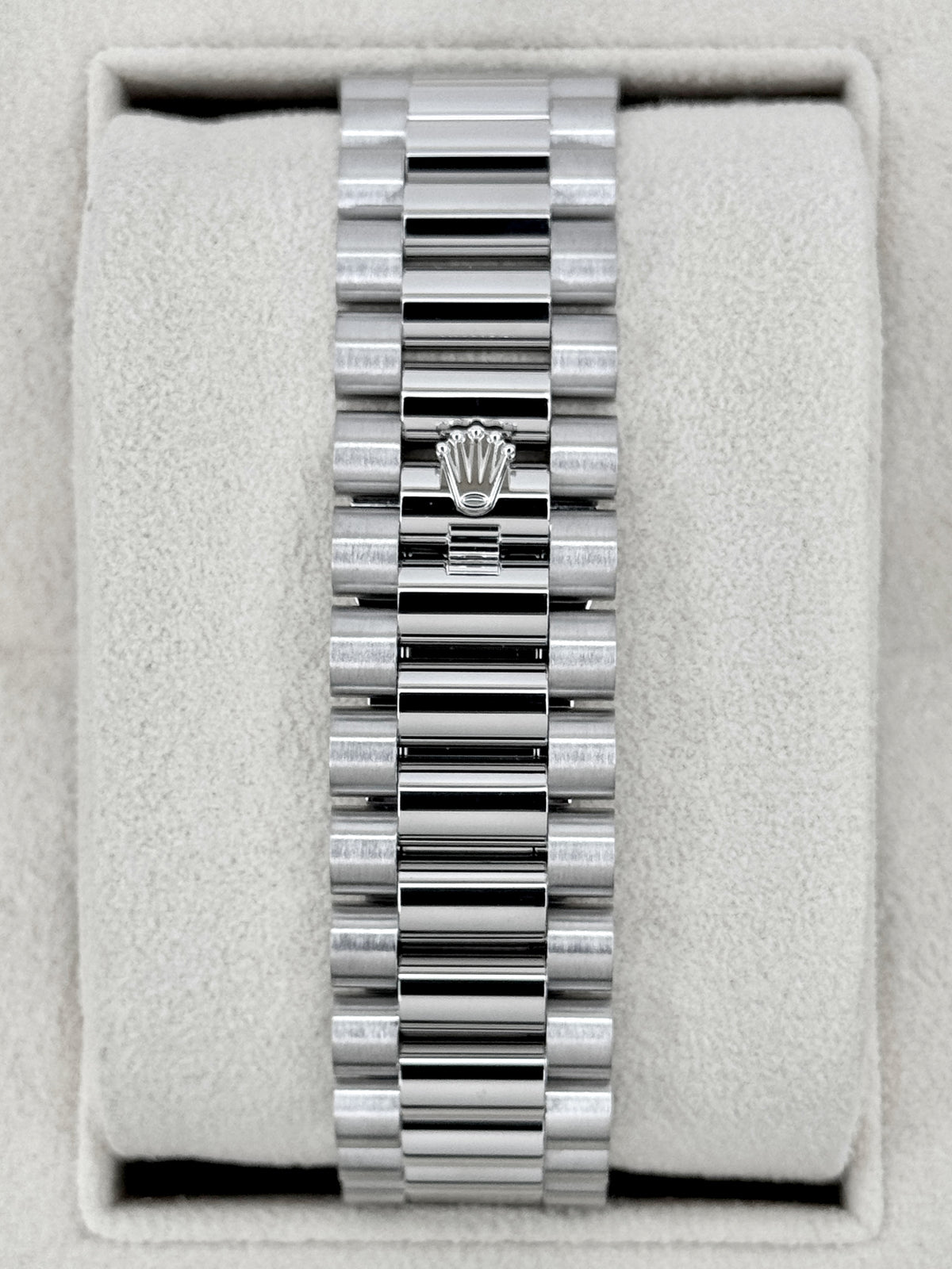 2022 Rolex Day-Date 40mm 228206 Platinum Blue Motif Dial