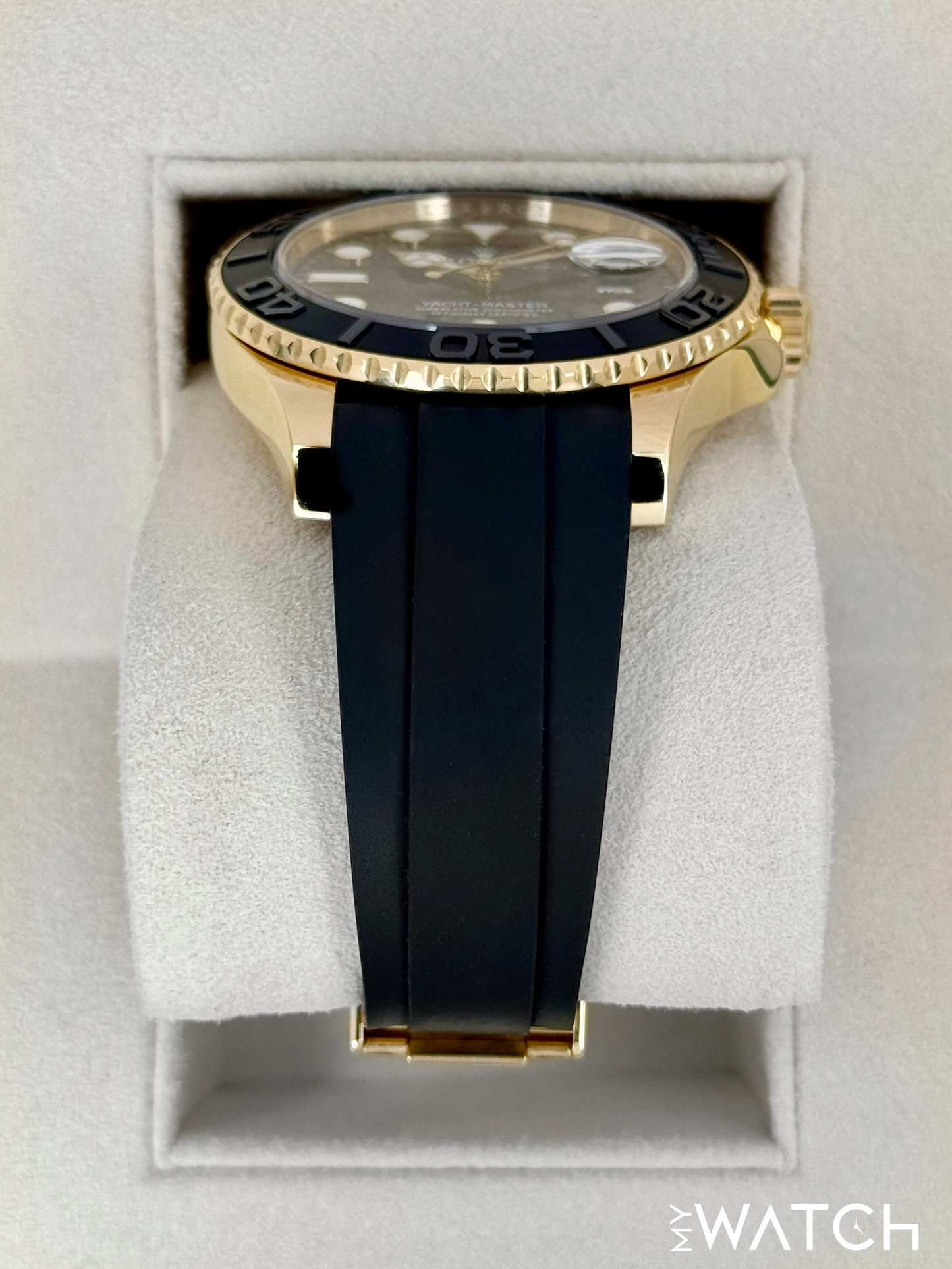 2023 Rolex Yacht-Master 42mm 226658 Gold Oysterflex Black Dial