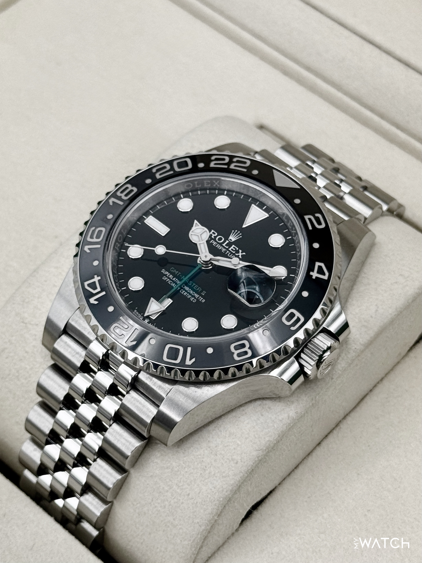 2026 Rolex GMT-Master II "Bruce Wayne" 40mm 126710GRNR Jubilee - MyWatchLLC