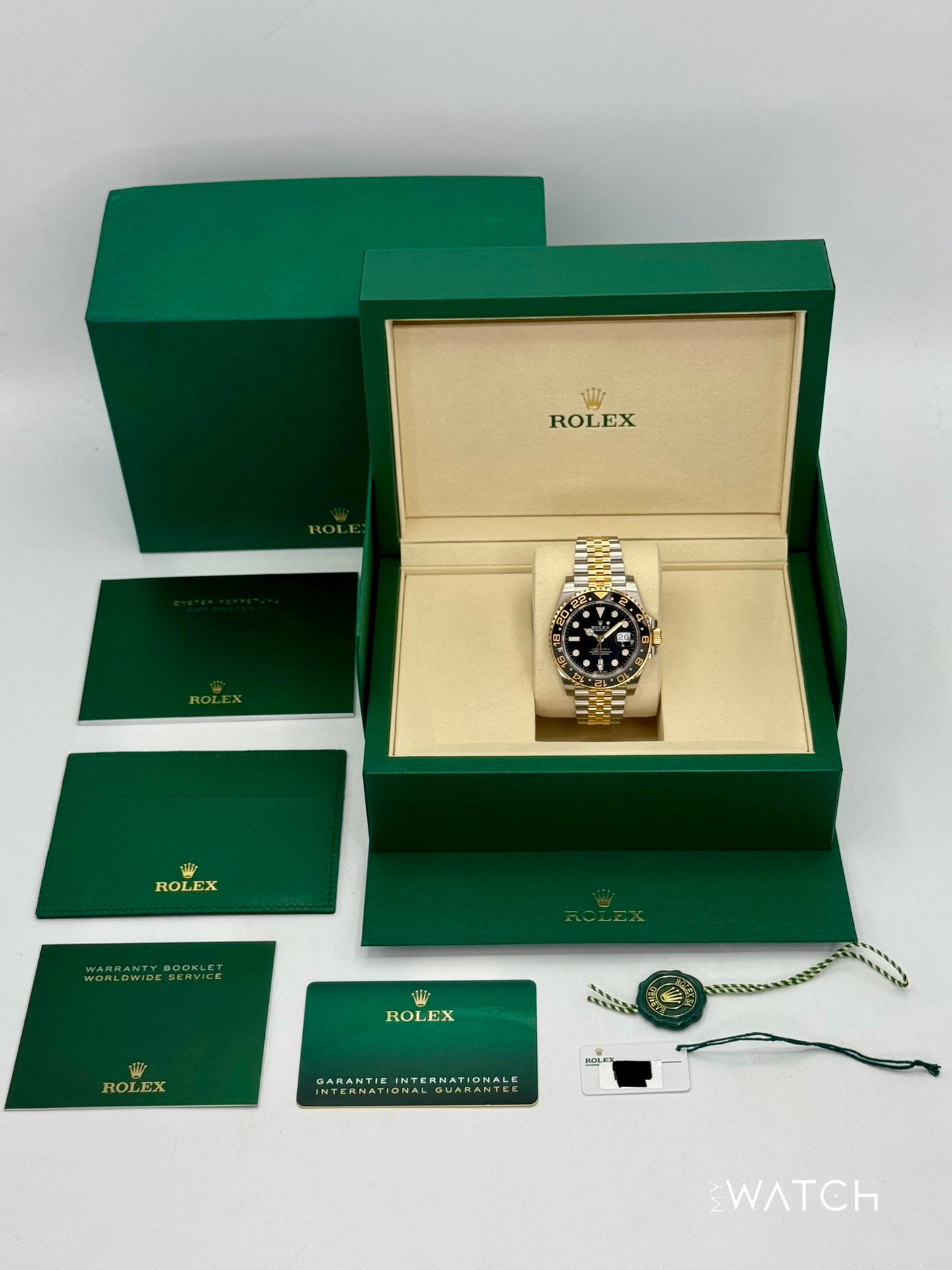 NEW 2025 Rolex GMT-Master II 40mm 126713GRNR Two-Tone Jubilee - MyWatchLLC