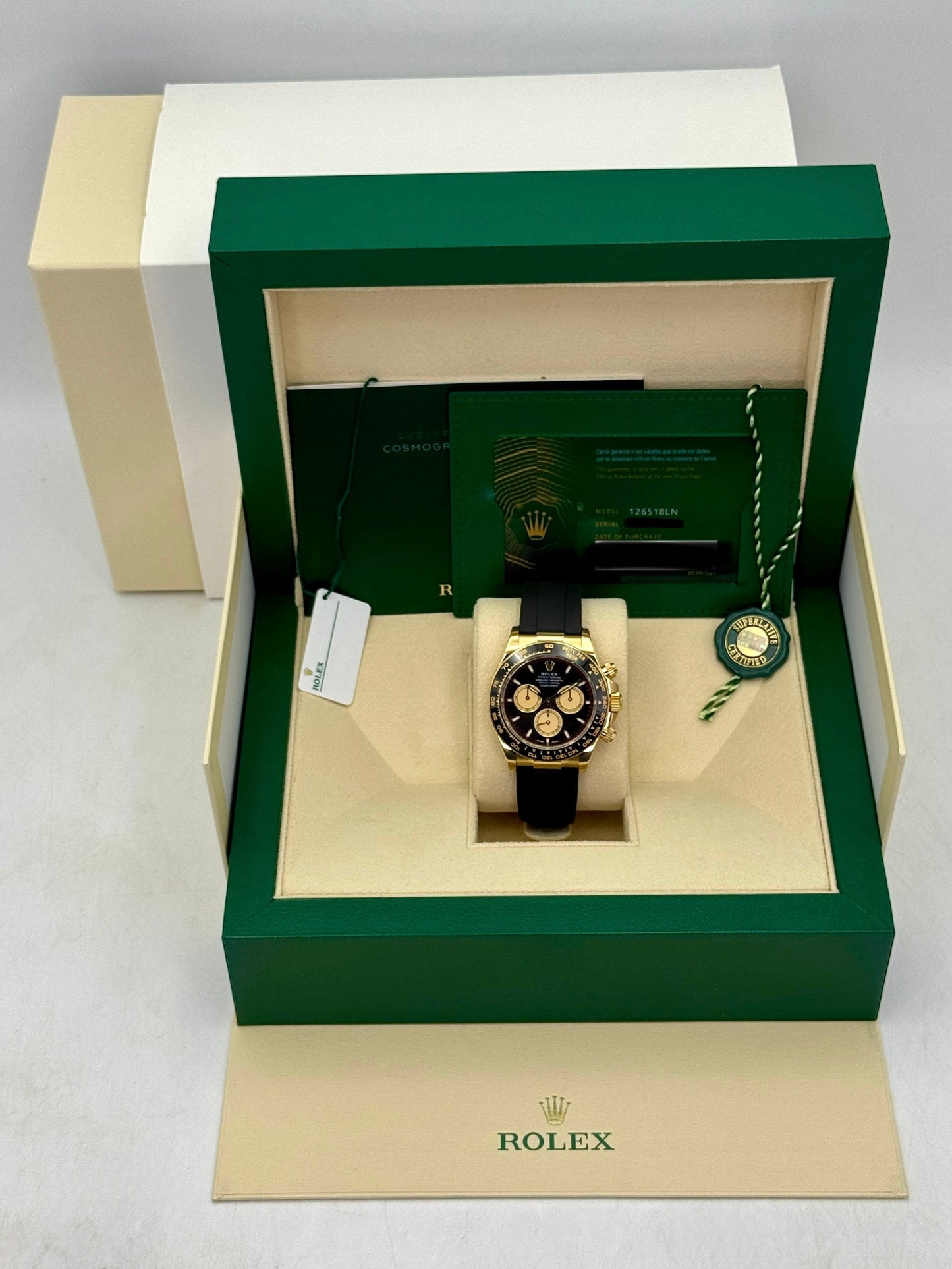 2024 Rolex Daytona "Paul Newman" 40mm 126518LN Yellow Gold Black Dial