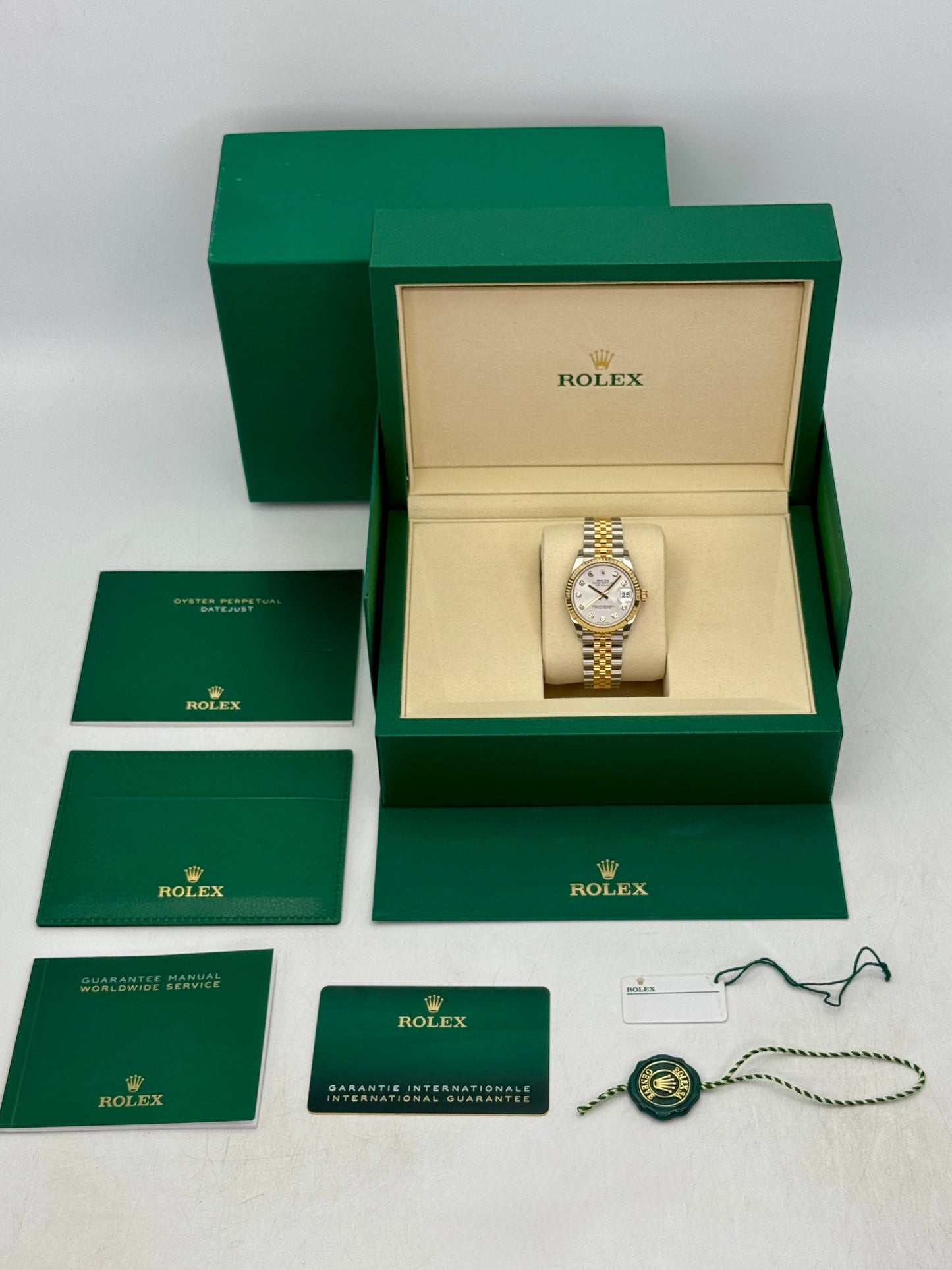NEW 2026 Rolex Lady Datejust 31mm 278273 Two-Tone Jubilee Silver Diamond Dial