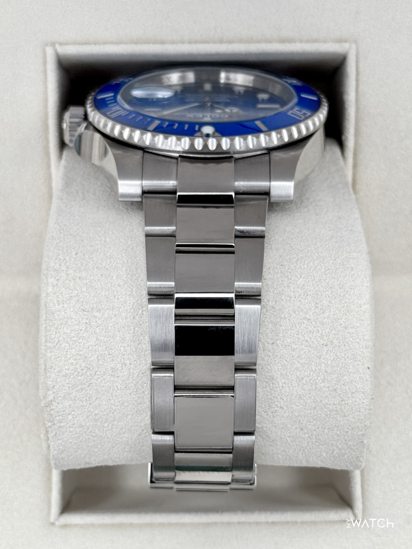 2020 Rolex Submariner "Smurf" 40mm 116619LB White Gold Blue Dial (NFC Card) - MyWatchLLC