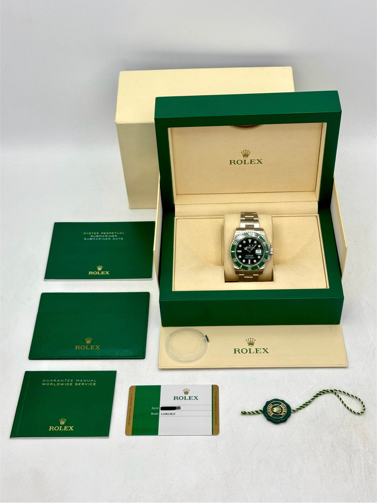 2020 Rolex Submariner Hulk 40mm 116610LV Green Dial