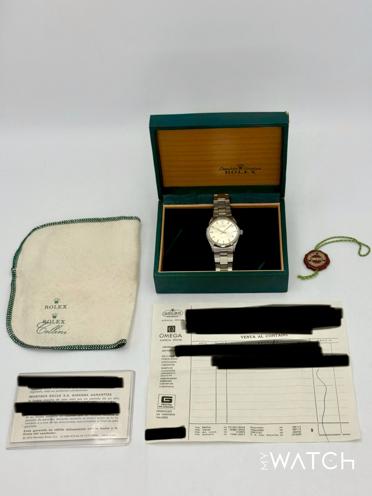 1973 Rolex Air-King 34mm 5500 Stainless Steel Oyster Silver Dial