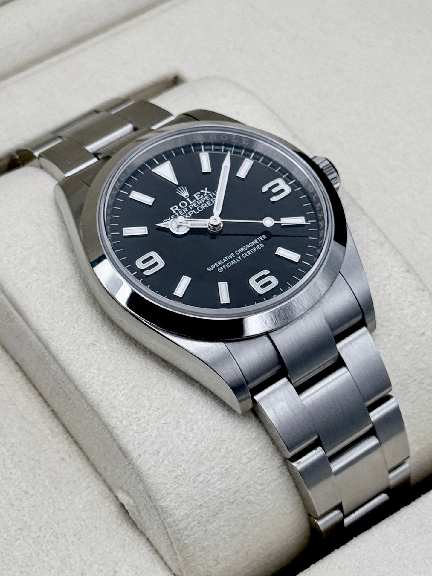 2025 Rolex Explorer 36mm 124270 Stainless Steel Black Dial