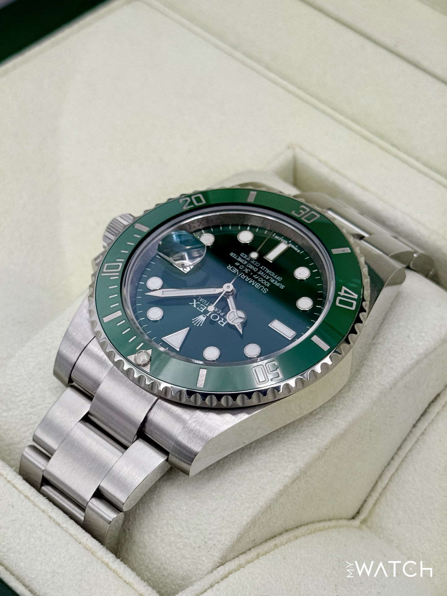 2015 Rolex Submariner “Hulk” 40mm 116610LV Green Dial
