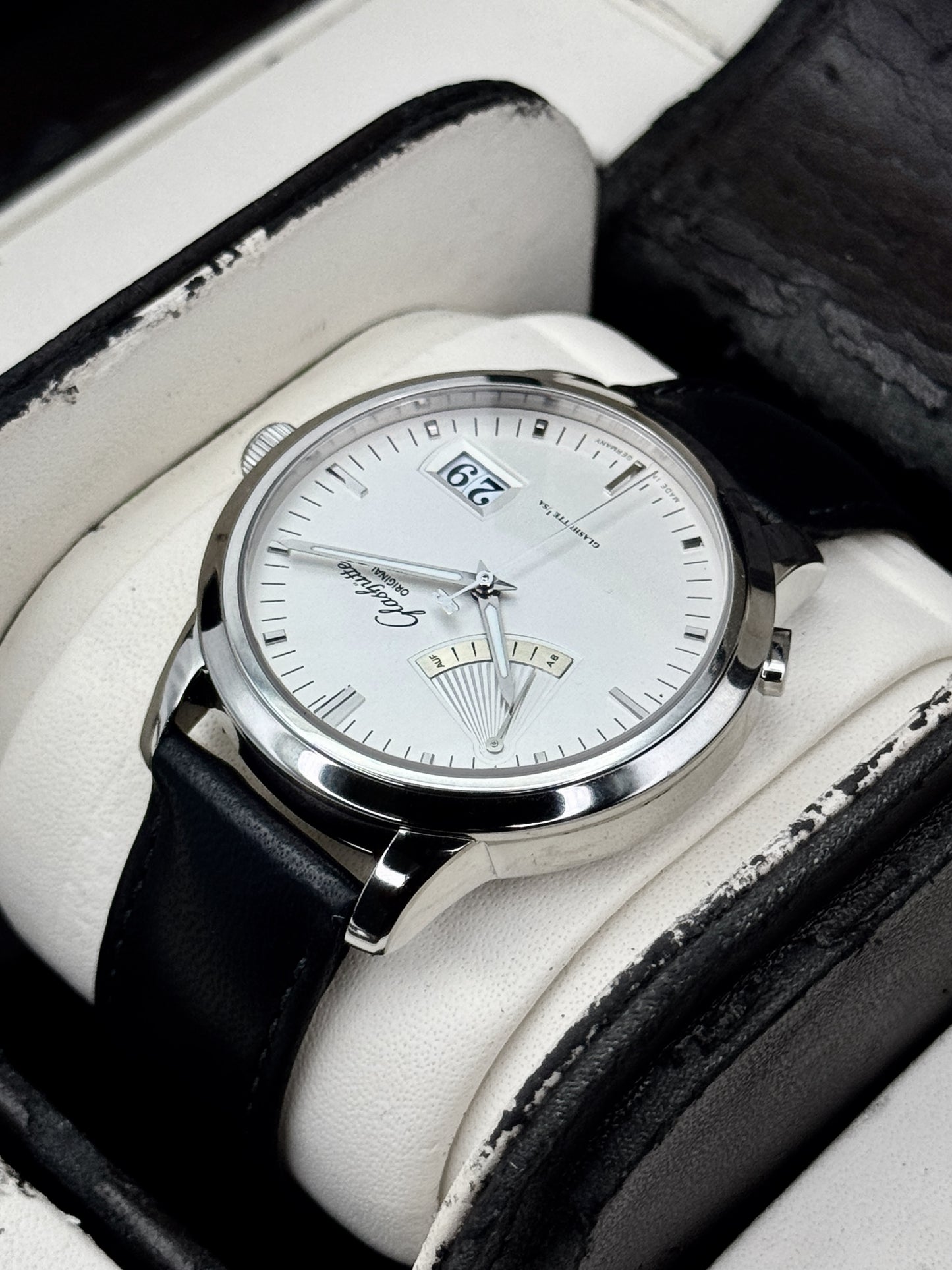 2011 Glashütte Original Senator 40mm 100-01-13-02-04 Stainless Steel Silver Dial