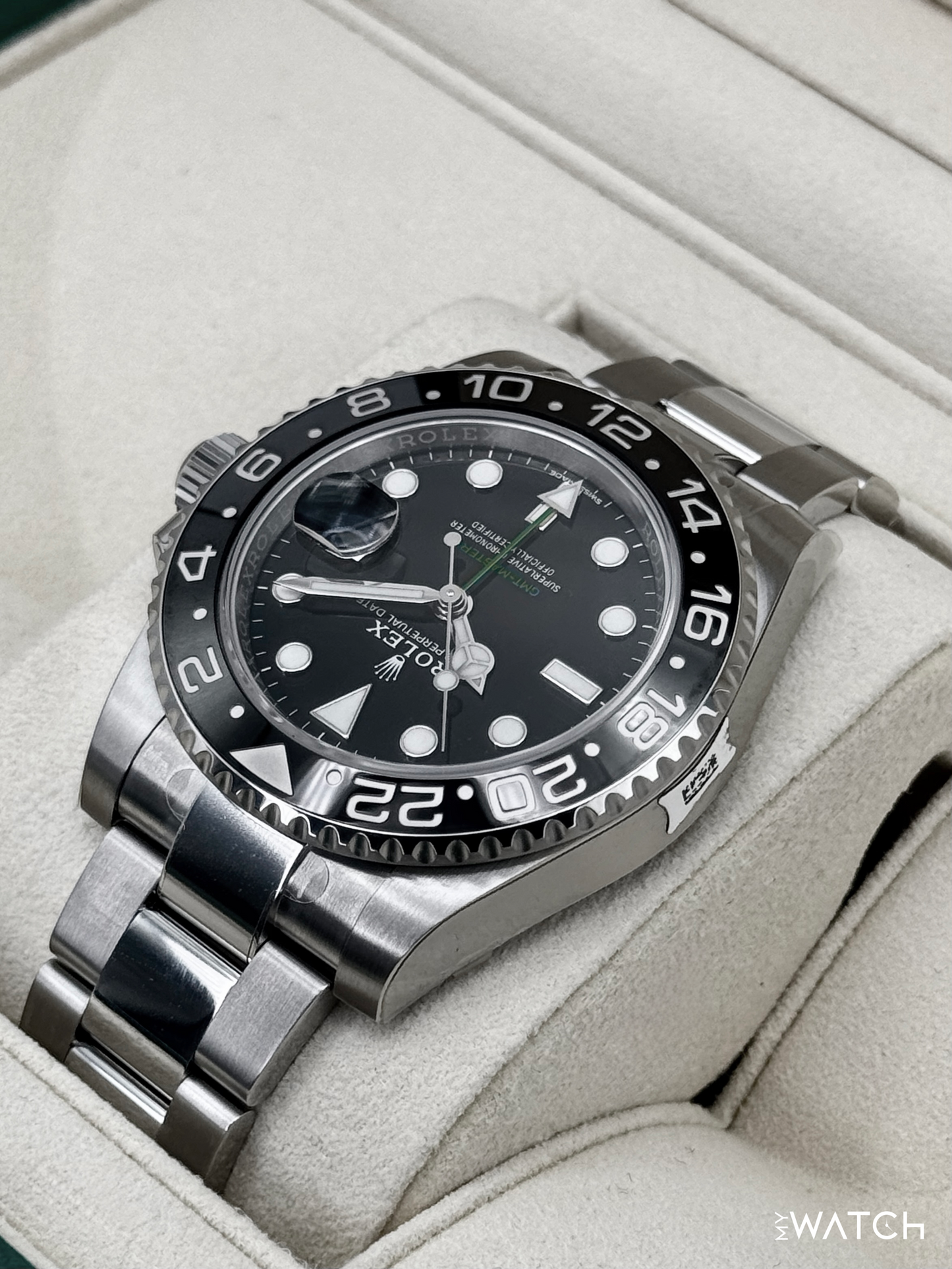 NEW OLD STOCK 2019 Rolex GMT-Master II 40mm 116710LN Stainless Steel Black Dial (STICKERED) - MyWatchLLC