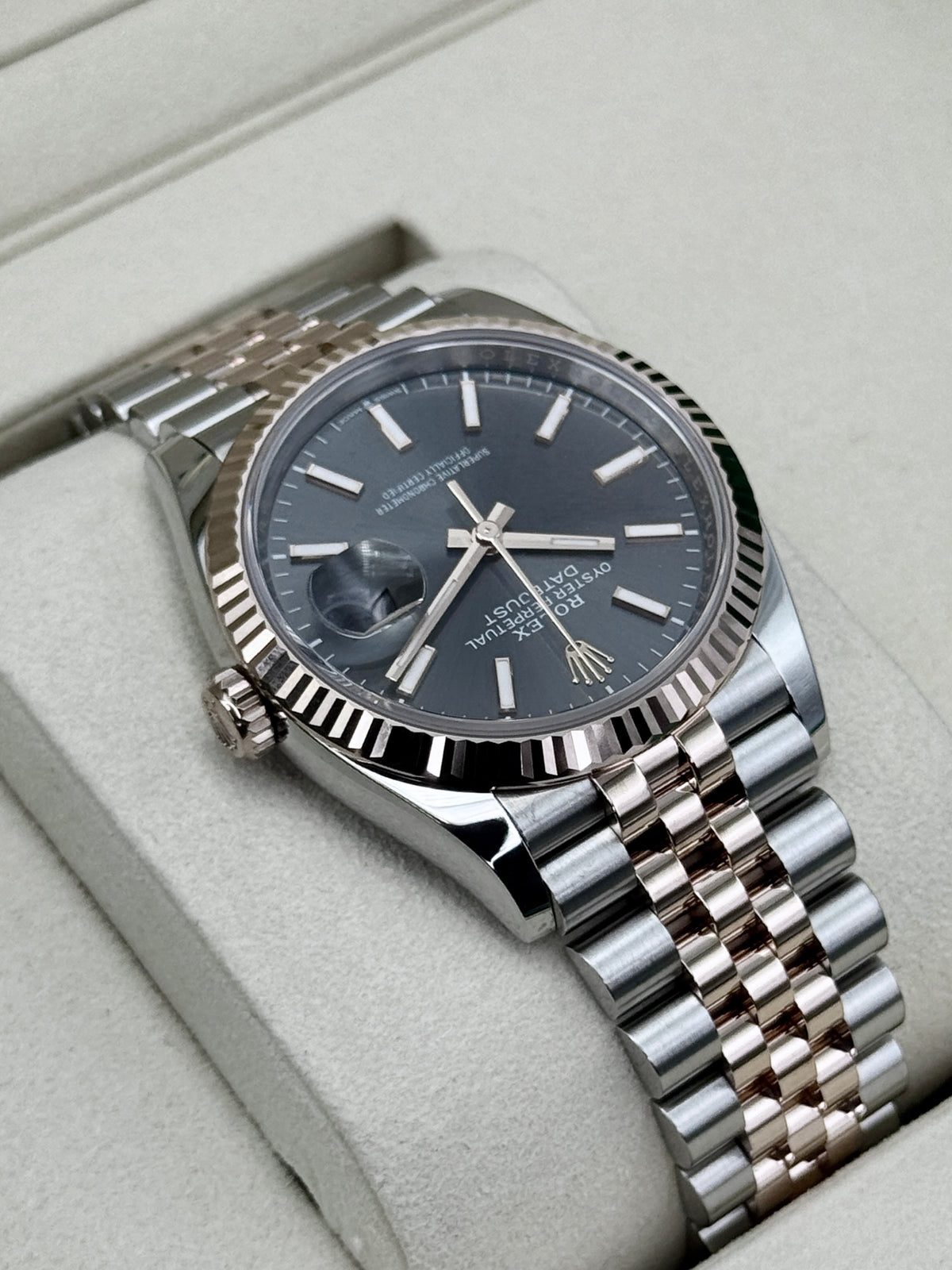 NEW 2026 Rolex Datejust 36mm 126231 Two-Tone Jubilee Slate Rhodium Dial