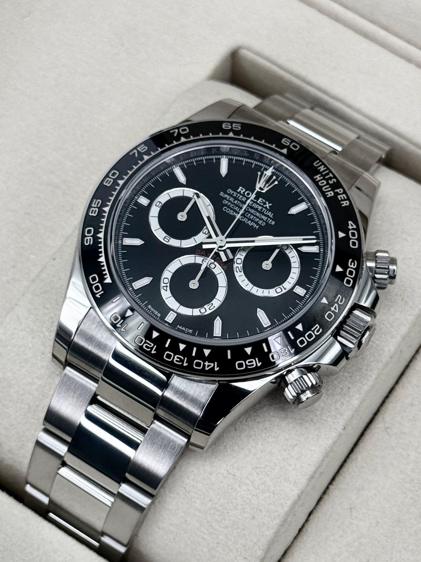 NEW 2025 Rolex Daytona 40mm 126500LN Stainless Steel Black Dial