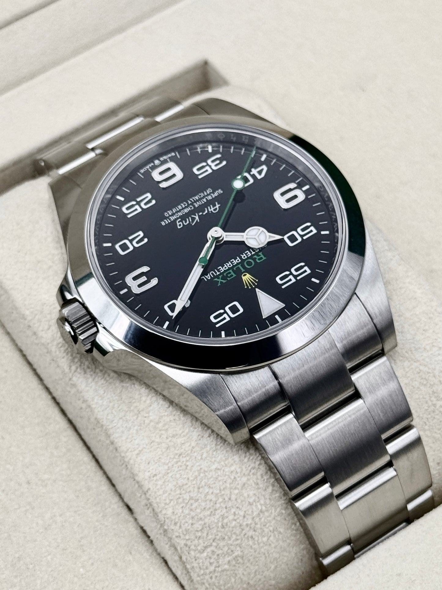 2025 Rolex Air-King 40mm 126900 Stainless Steel Black Dial