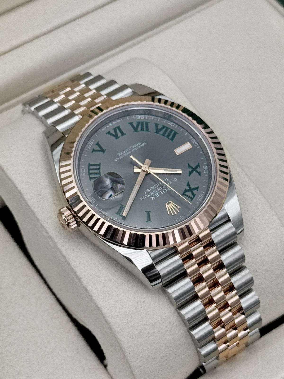 NEW 2026 Rolex Datejust 41mm 126331 Two-Tone Jubilee Wimbledon Dial