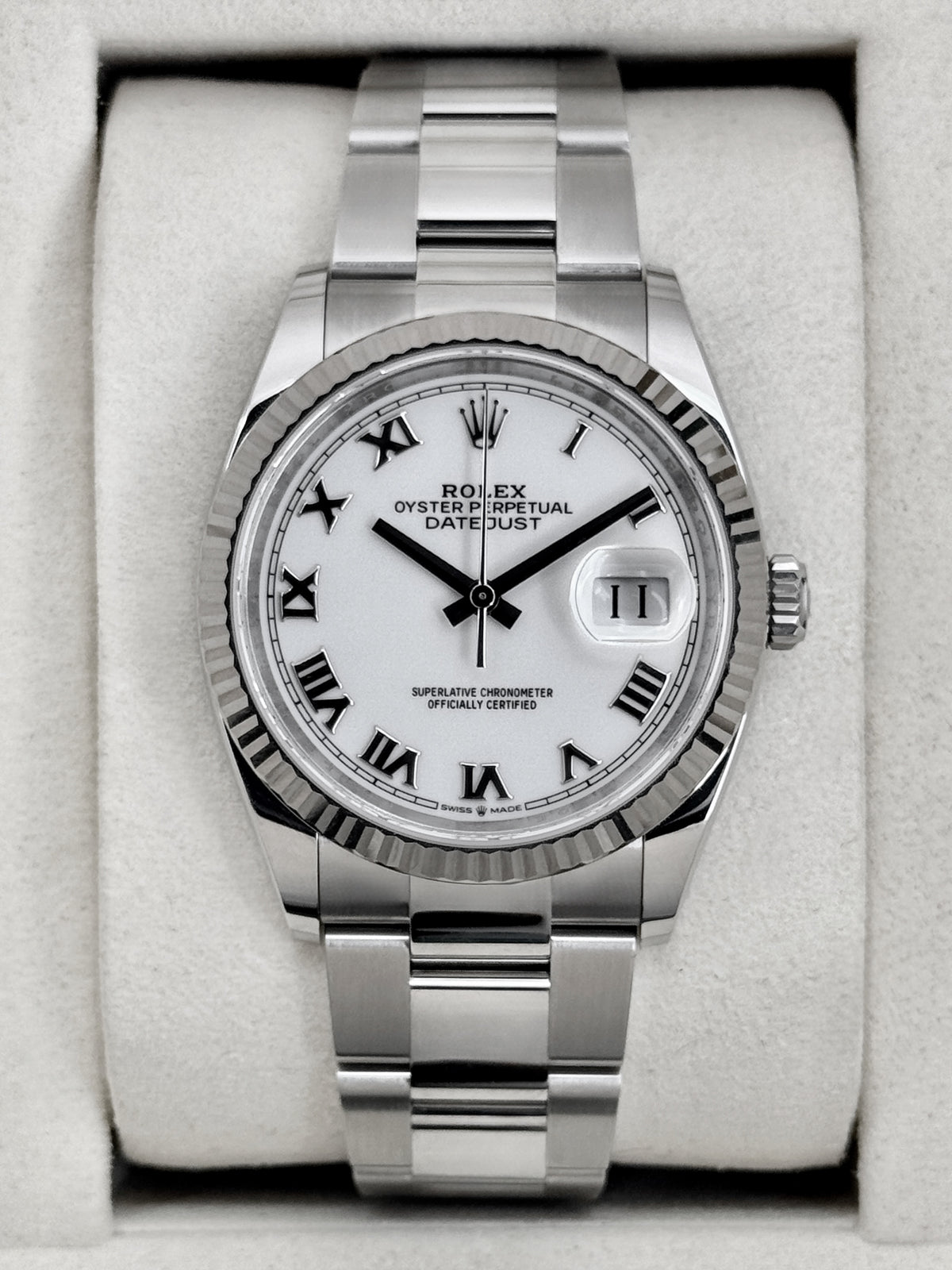 NEW 2026 Rolex Datejust 36mm 126234 Stainless Steel Oyster White Dial
