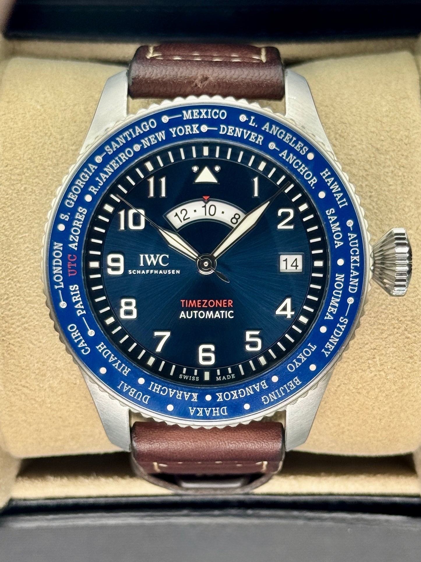 2023 IWC Pilot Timezoner Le Petit Prince 46mm IW395503 Stainless Steel Blue Dial