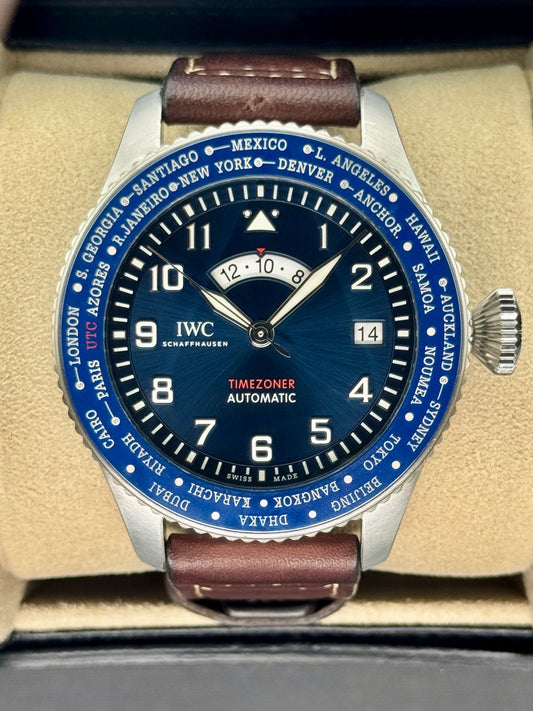 2023 IWC Pilot Timezoner Le Petit Prince 46mm IW395503 Stainless Steel Blue Dial