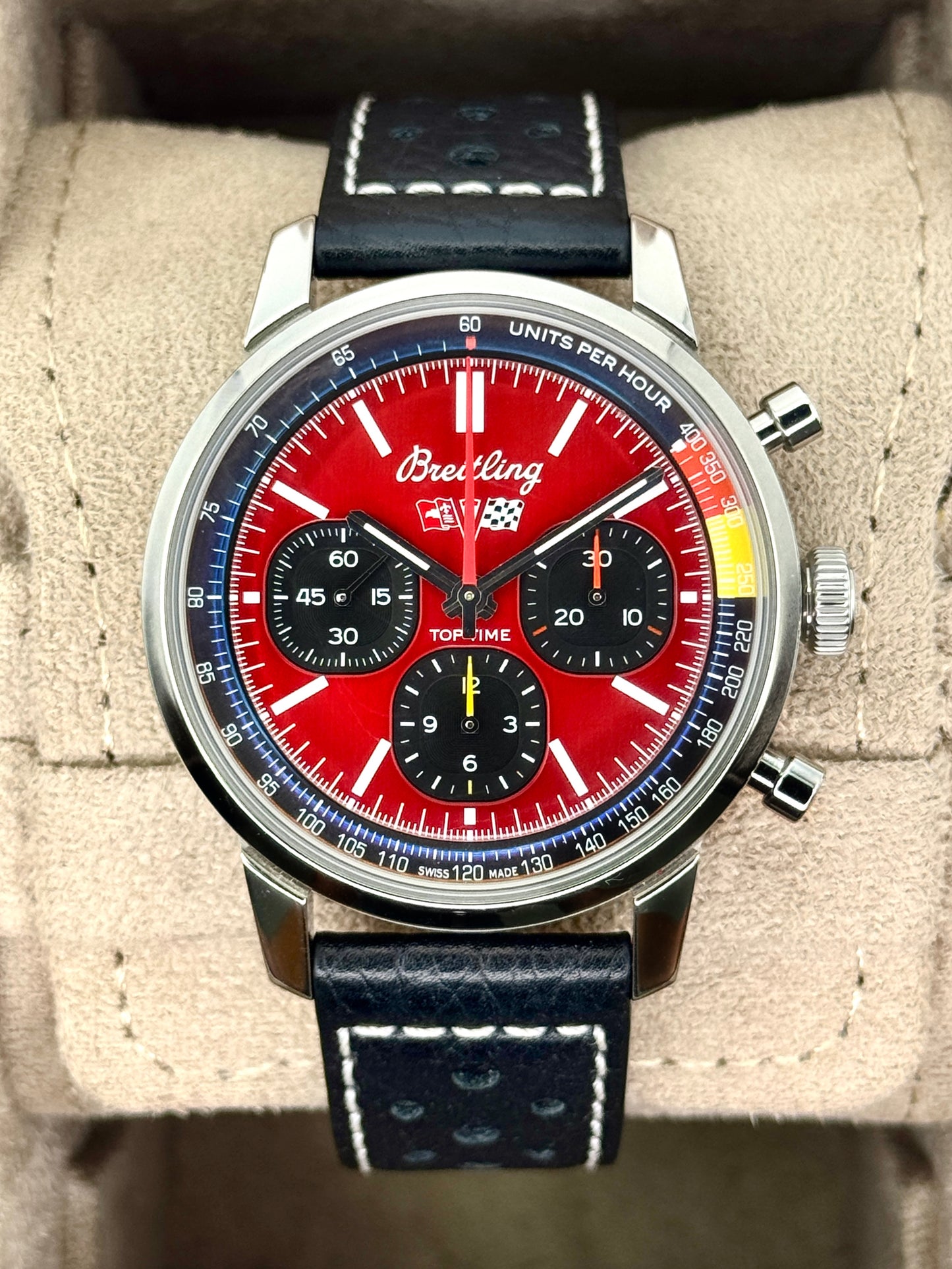 2023 Breitling Top Time B01 Corvette 41mm AB0176 Stainless Steel Red Dial