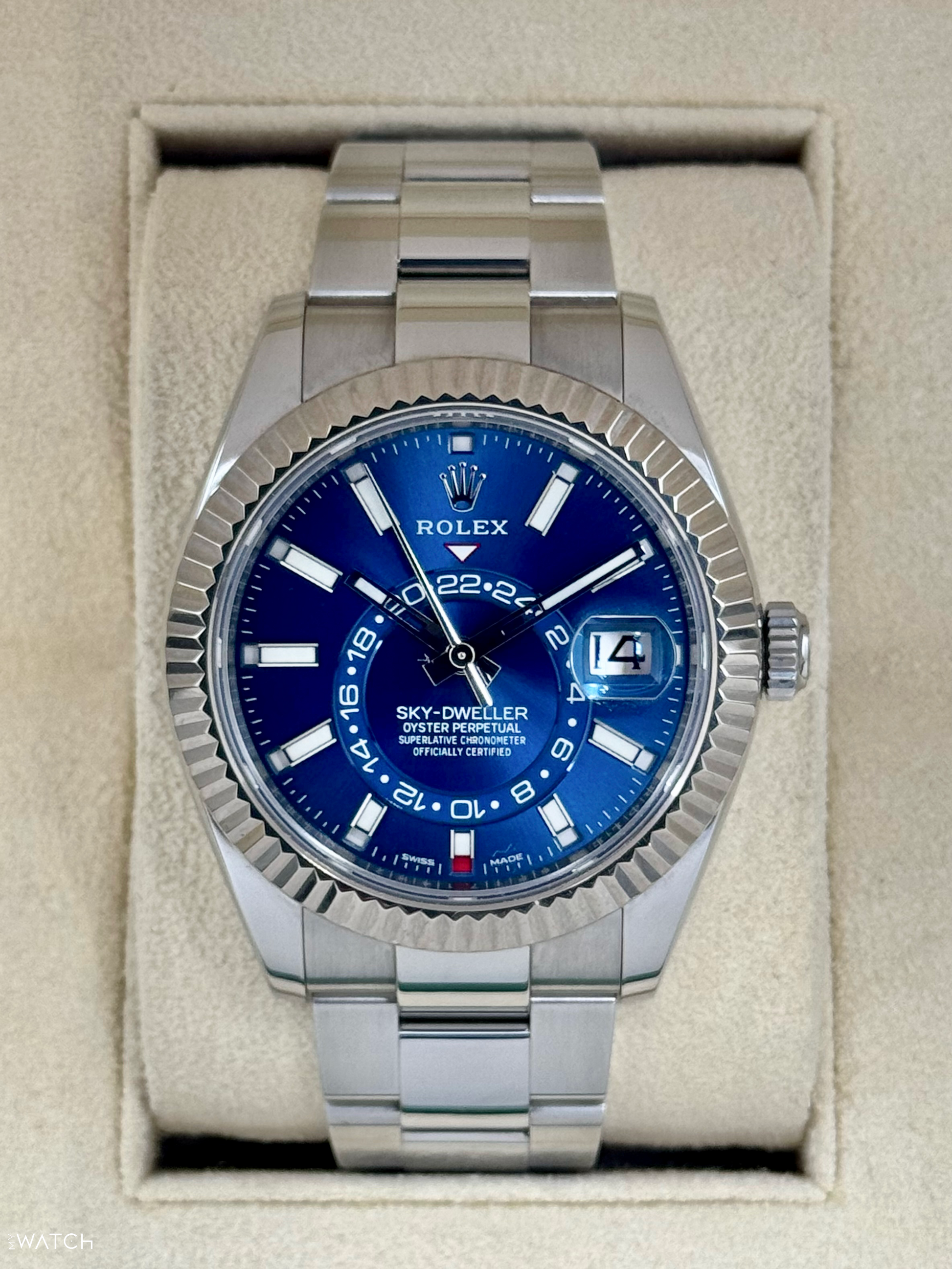 2023 Rolex Sky-Dweller 42mm 326934 Oyster Blue Dial - MyWatchLLC