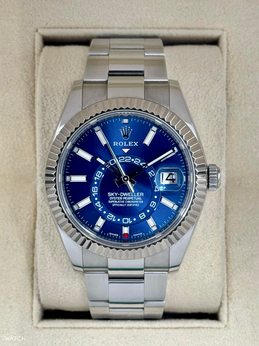 2023 Rolex Sky-Dweller 42mm 326934 Oyster Blue Dial