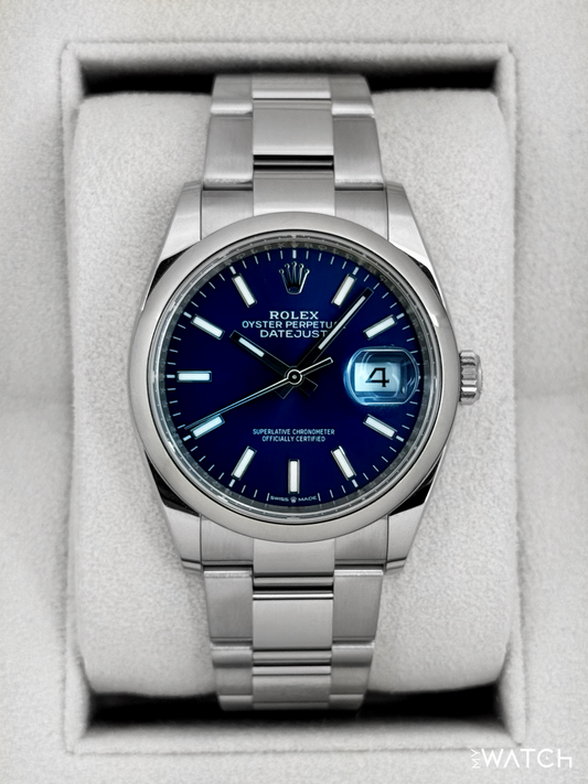 NEW 2025 Rolex Datejust 36mm 126200 Stainless Steel Oyster Blue Dial