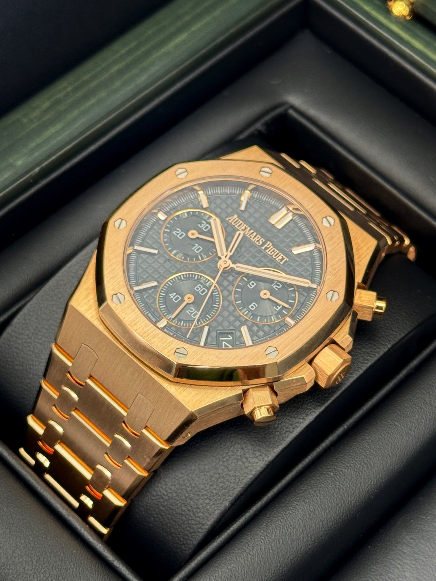 2024 Audemars Piguet Royal Oak Chronograph 41mm 26240OR Green Dial