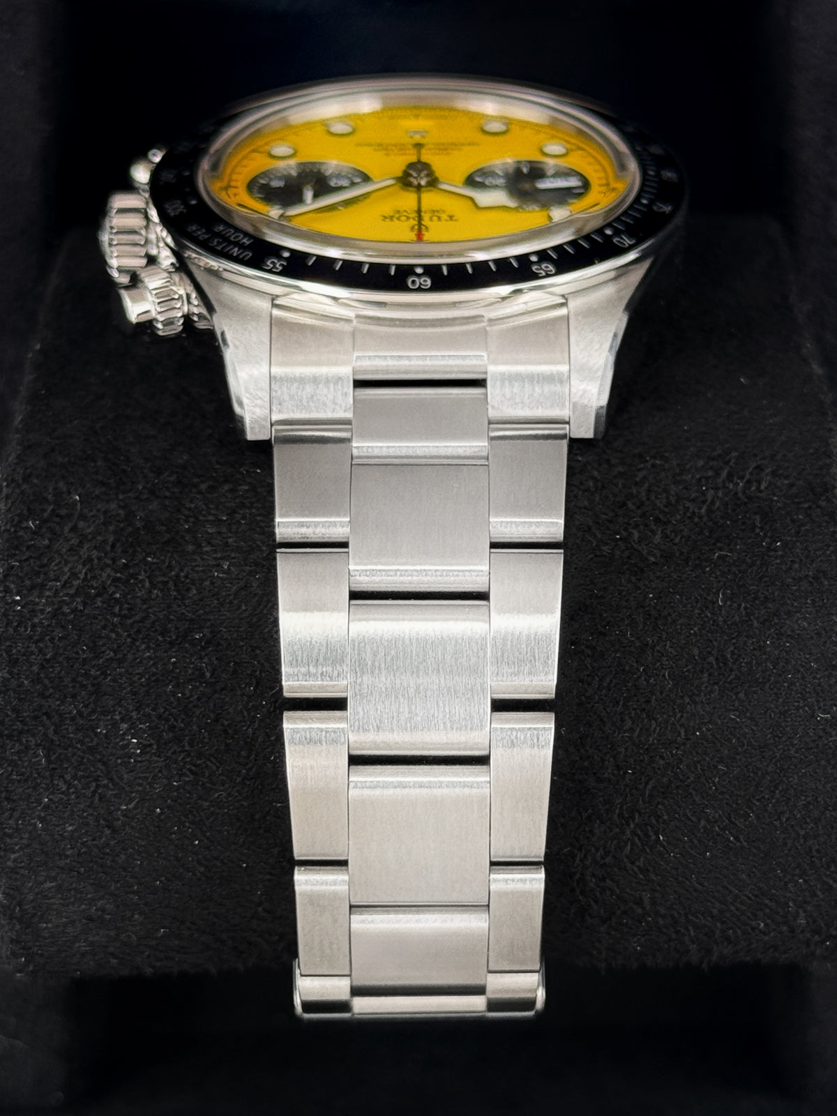 NEW 2026 Tudor Black Bay Chrono 39mm 79310N Stainless Steel Yellow Dial
