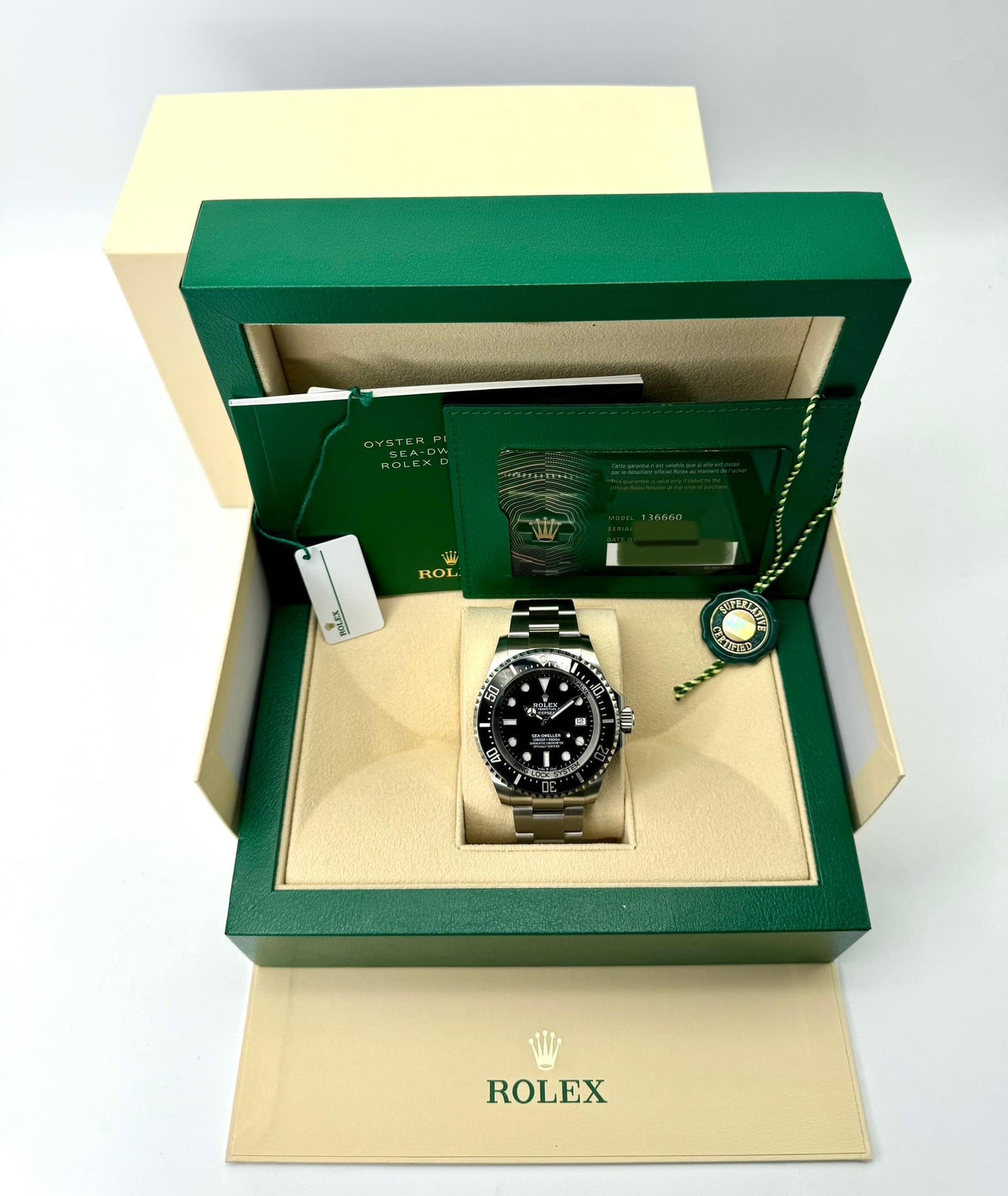 NEW 2024 Rolex Deepsea 44mm 136660 Stainless Steel Black Dial - MyWatchLLC