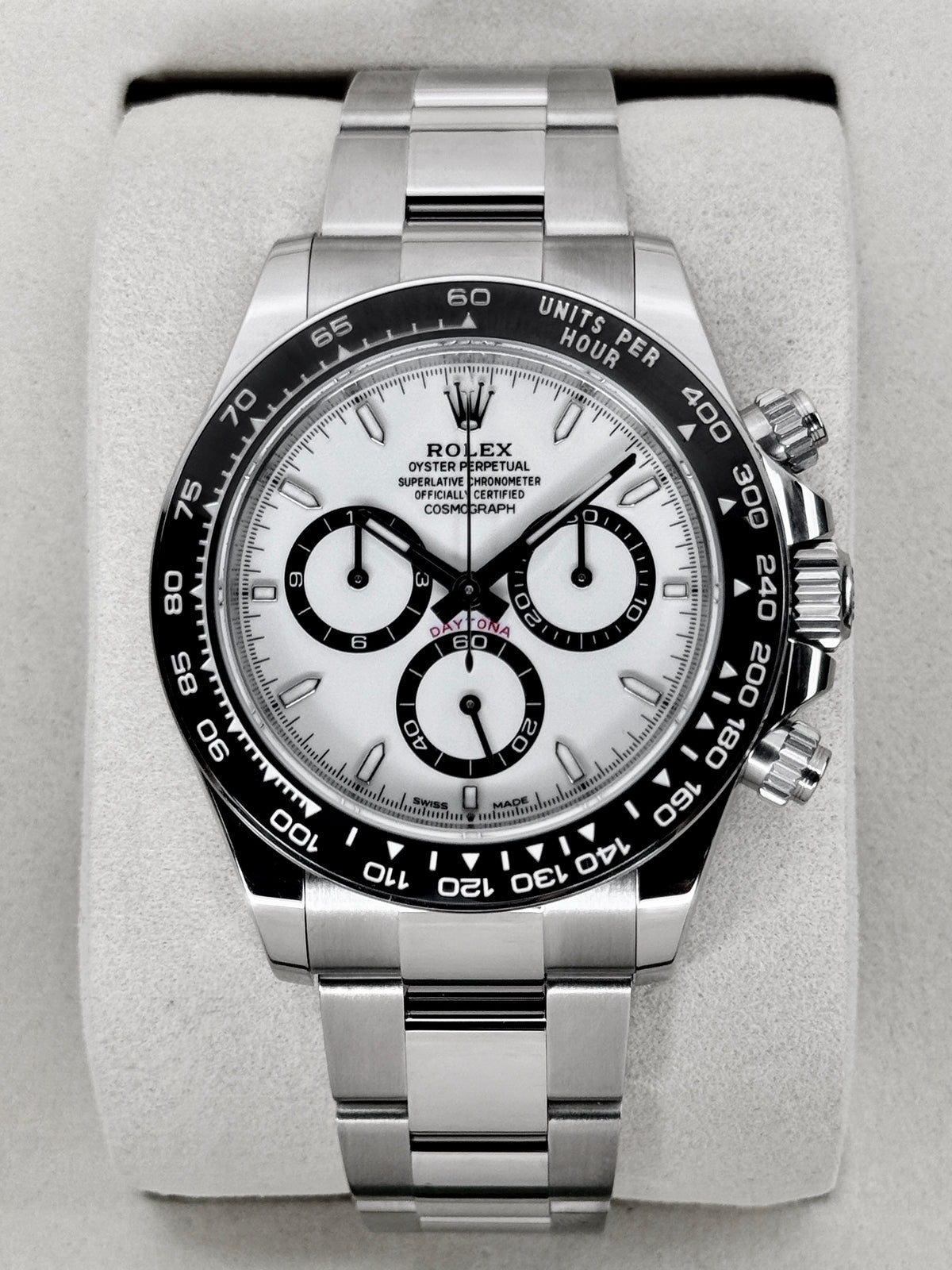 NEW 2026 Rolex Daytona 40mm 126500LN Stainless Steel Panda Dial (STICKERED)