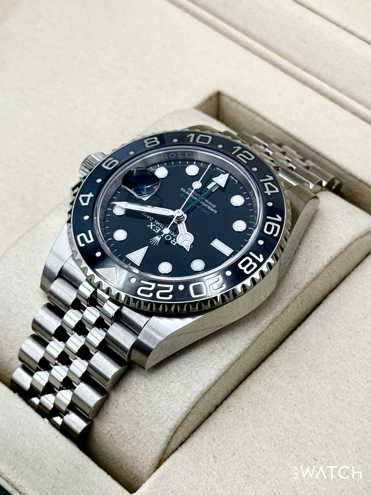 NEW 2025 Rolex GMT-Master II "Bruce Wayne" 40mm 126710GRNR Jubilee - MyWatchLLC