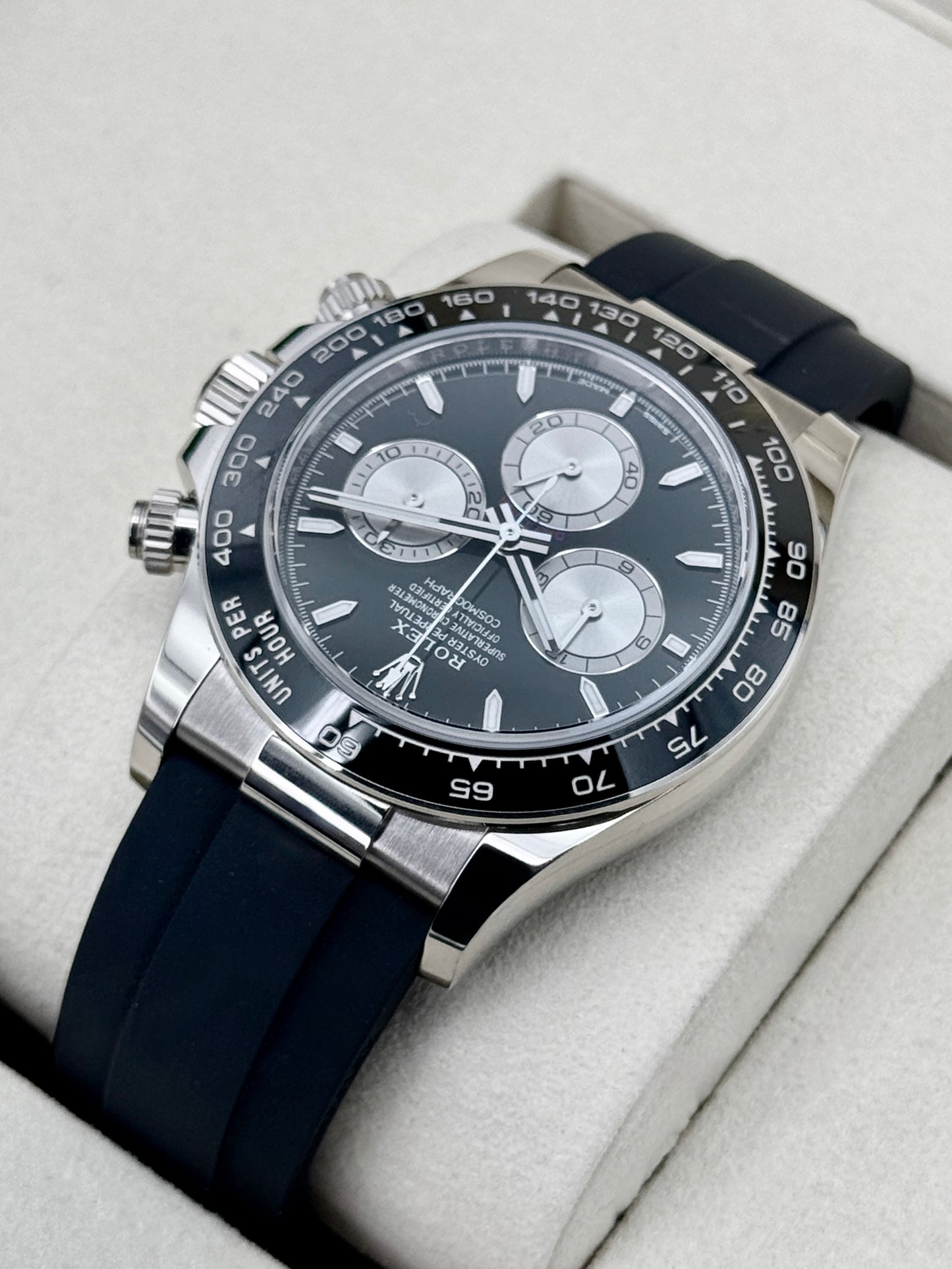 NEW 2026 Rolex Daytona Baby Le Mans 40mm 126519LN White Gold Black Dial (NEW STYLE CARD)