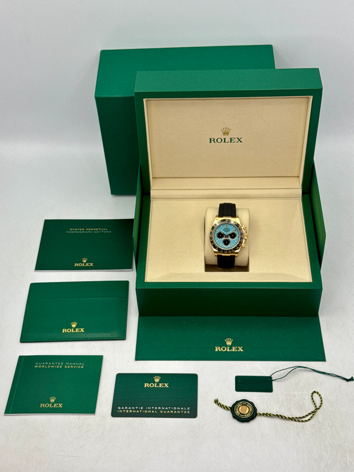 NEW 2026 Rolex Daytona 40mm 126518LN Oysterflex Turquoise Tiffany Blue Dial (NEW CARD STYLE)
