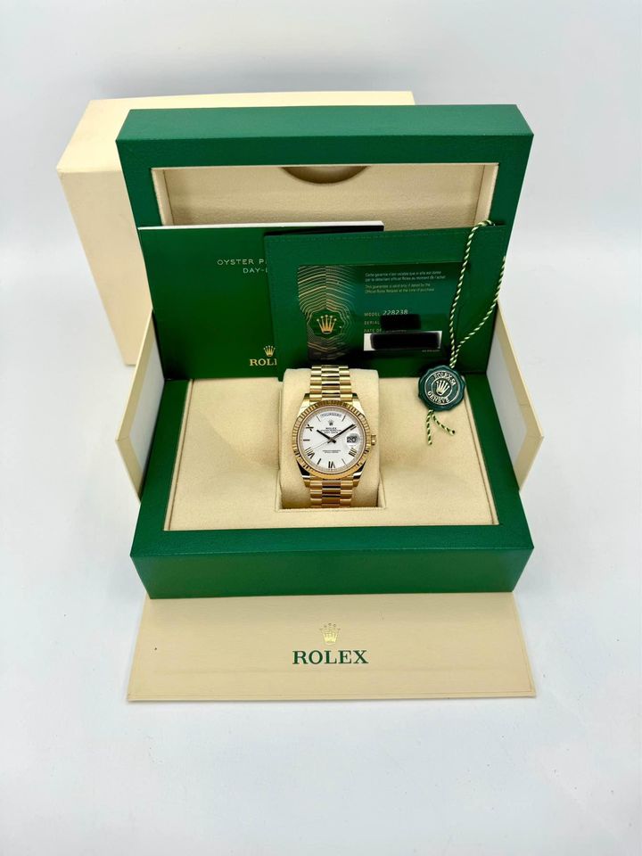 NEW 2024 Rolex Day-Date 40mm 228238 Presidential White Dial - MyWatchLLC