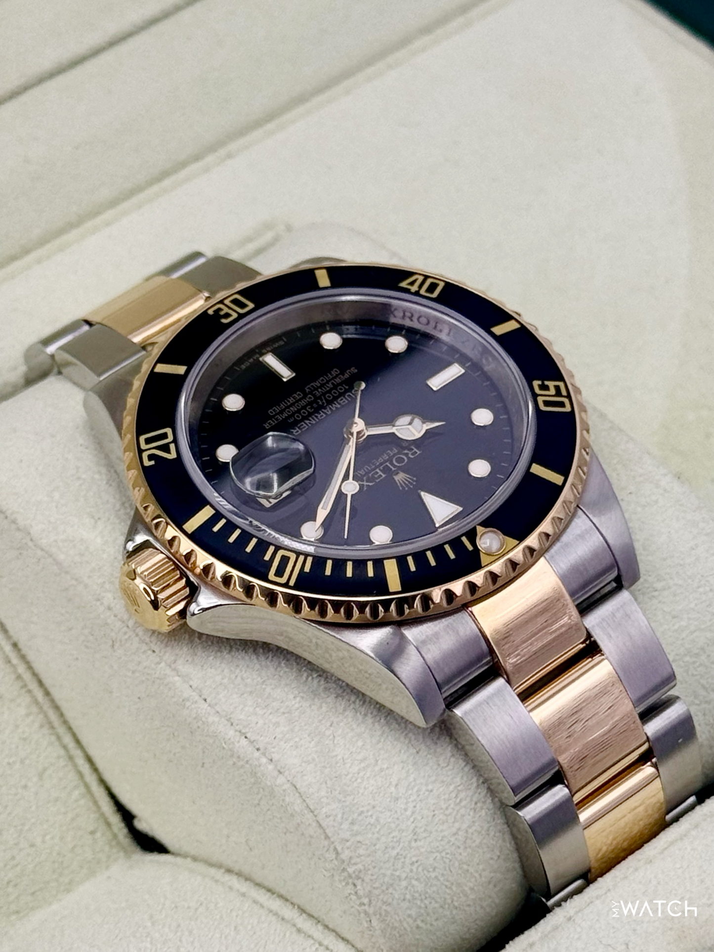 2009 Rolex Submariner 40mm 16613LN Two-Tone Black Dial - MyWatchLLC