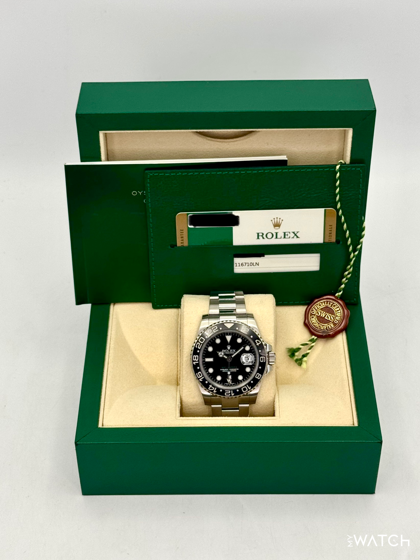 2014 Rolex GMT-Master II 40mm 116710LN Stainless Steel Black Dial - MyWatchLLC