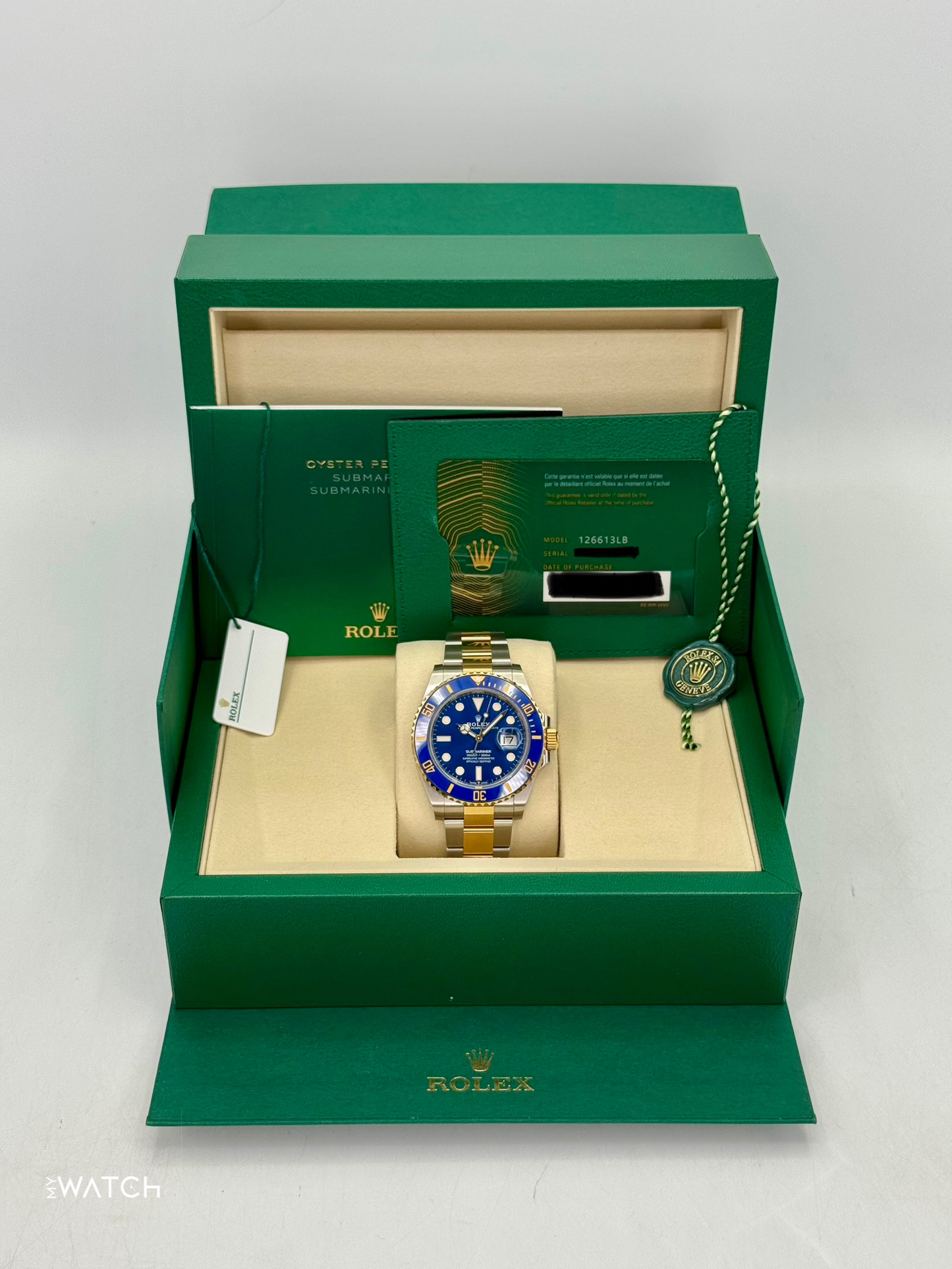 2025 Rolex Submariner "Bluesy" 41mm 126613LB Two-Tone Blue Dial