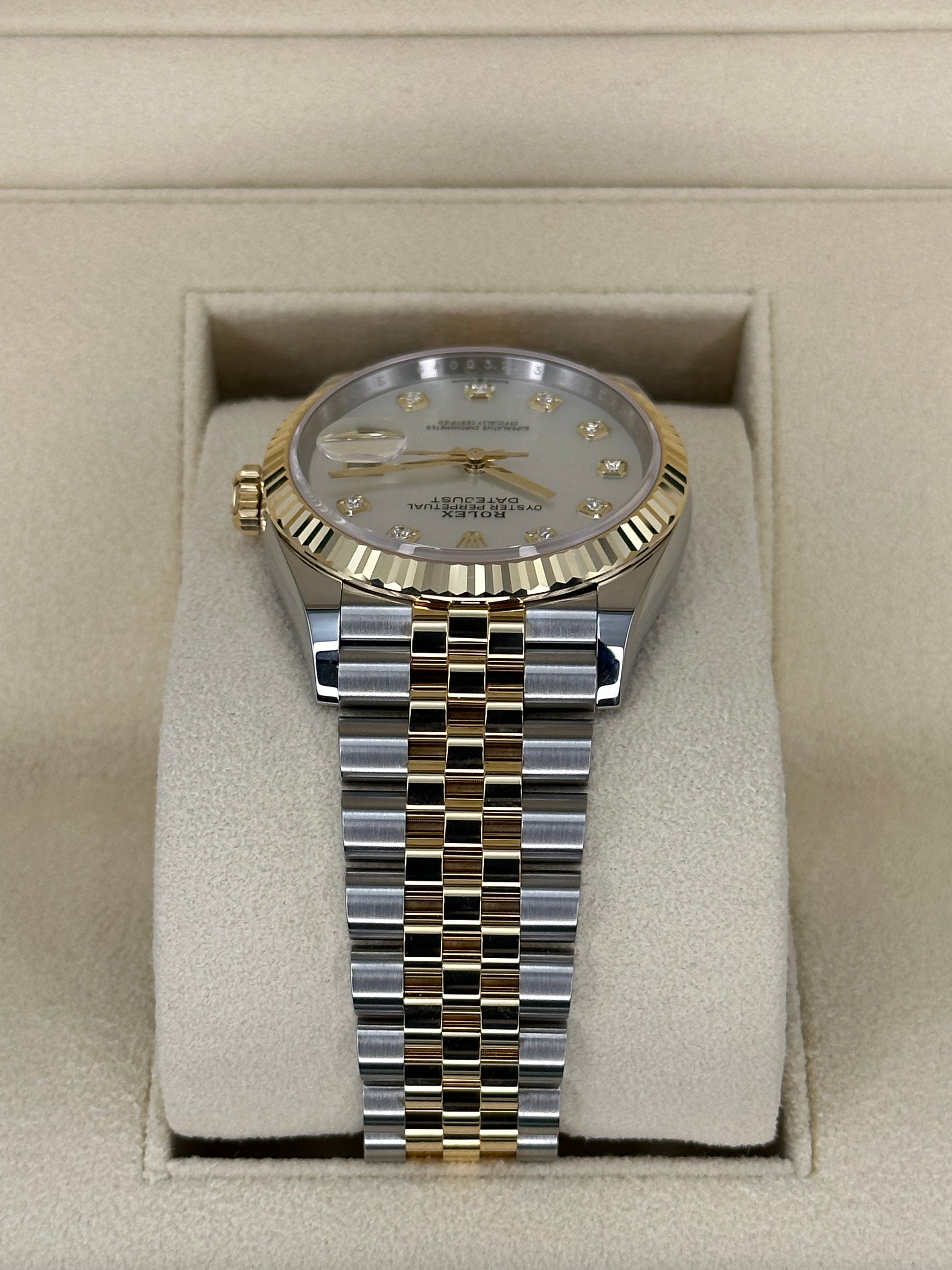 NEW 2023 Rolex Datejust 36mm 126233 Mother of Pearl Diamond Dial - MyWatchLLC