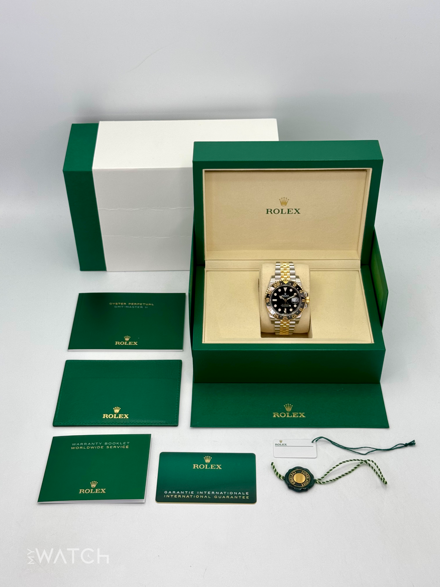 NEW 2025 Rolex GMT-Master II 40mm 126713GRNR Two-Tone Jubilee - MyWatchLLC